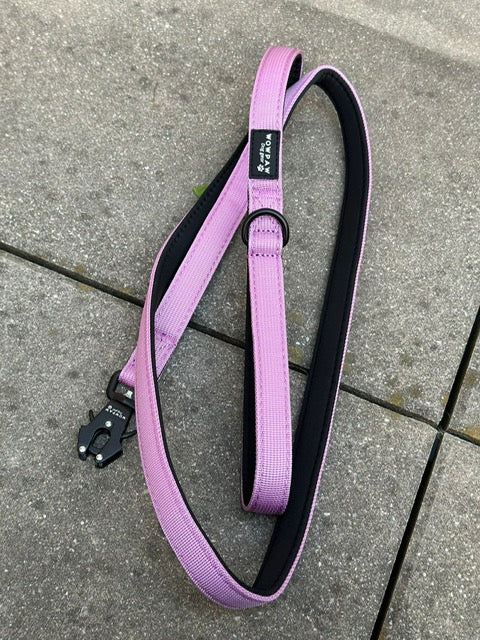 Taktische Hundeleine ULTRA LIGHT XXS Helllila – 1,5 m mit Mini-Froschkarabiner