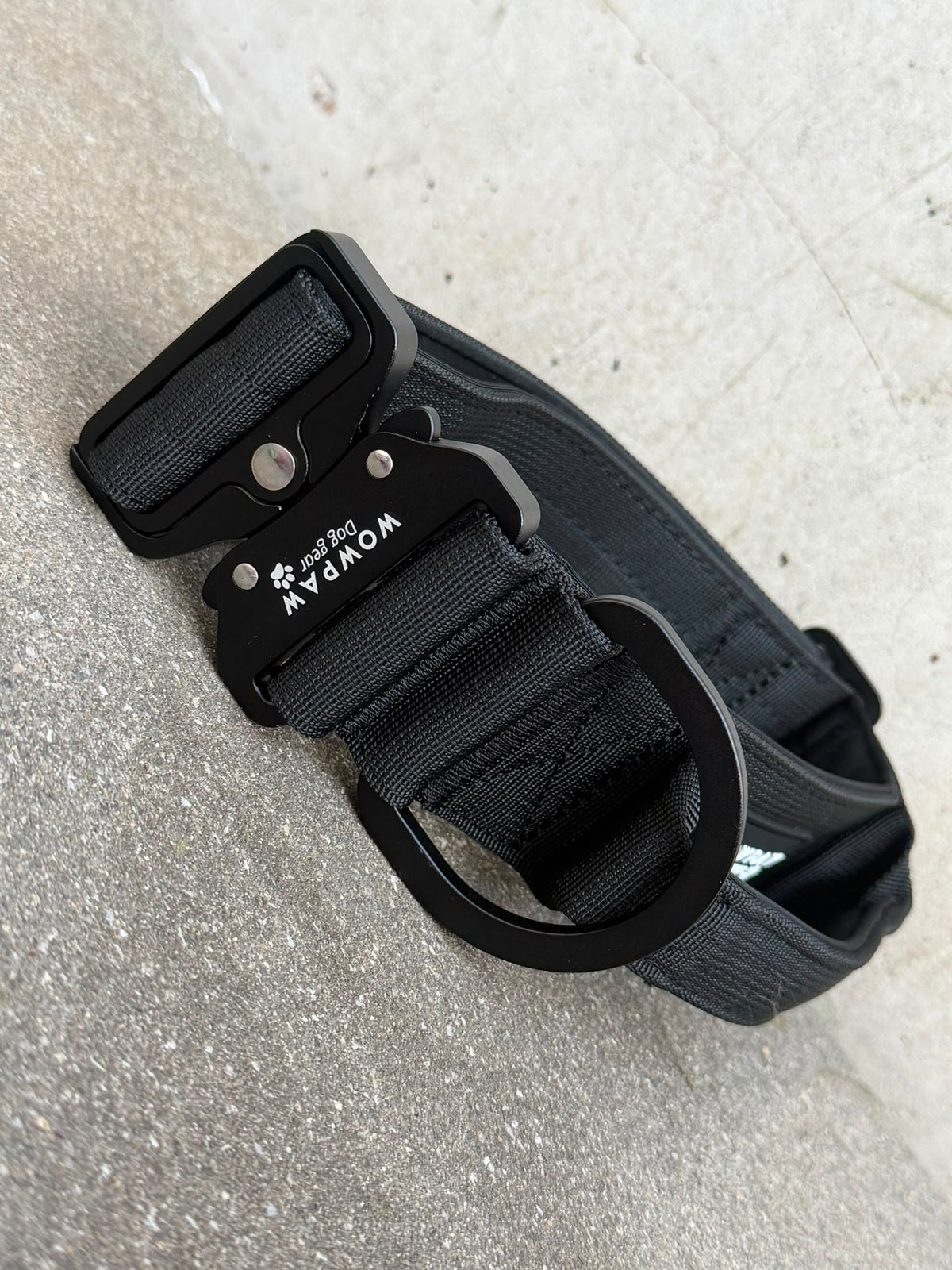 Taktisches Hundehalsband ULTRA LIGHT 5cm Black Edition M