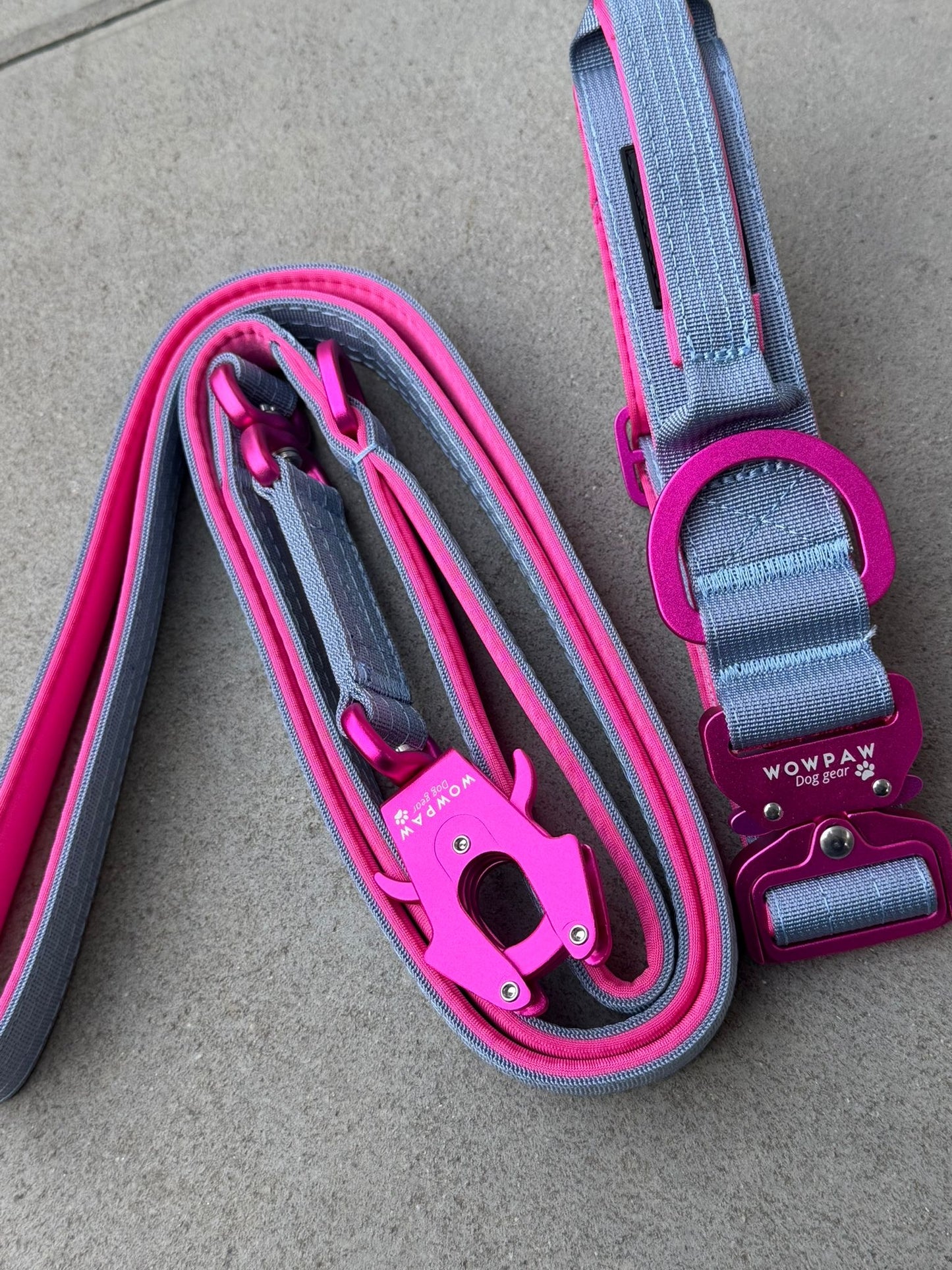 Taktisches Hundehalsband ULTRA LIGHT 3,8cm Blue Purple Edition M