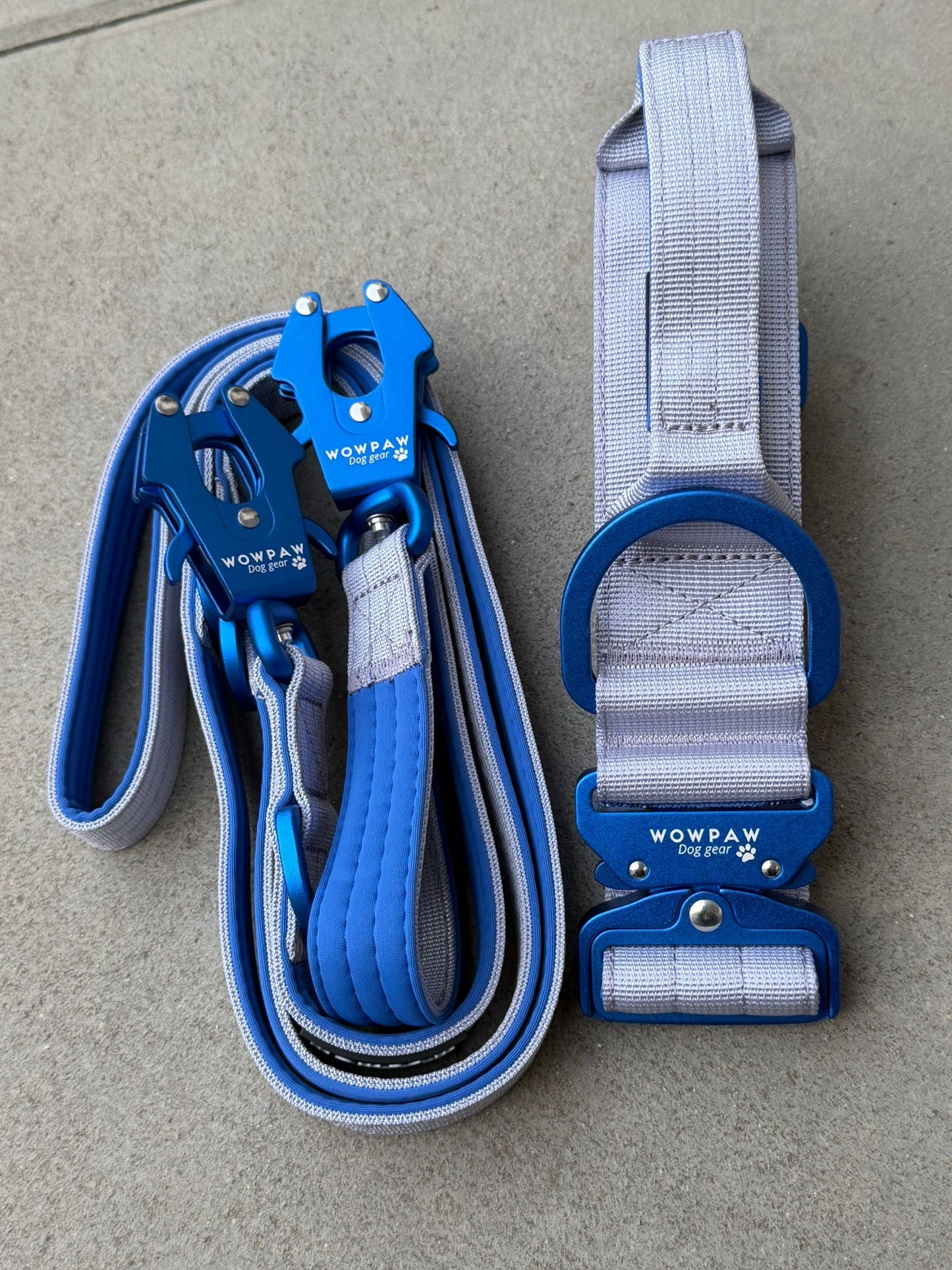 Taktisches Hundehalsband ULTRA LIGHT 5cm Grey Edition L