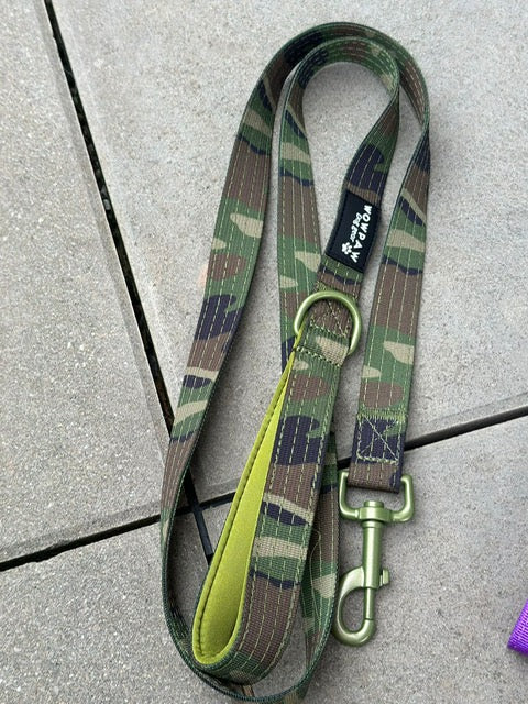 Standard Hundeleine M Länge 1,5m Army green Camouflage Edition