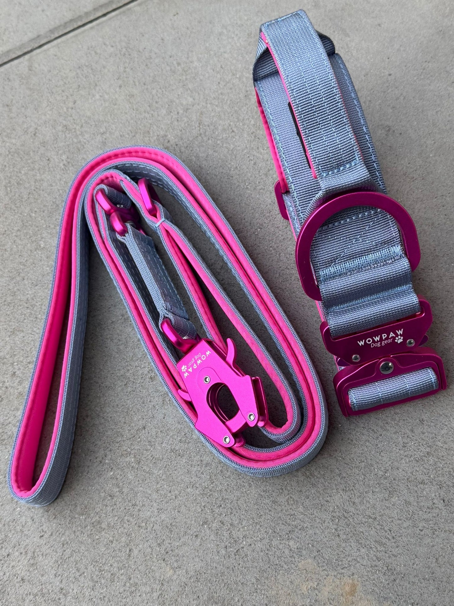 Taktisches Hundehalsband ULTRA LIGHT 5cm Blue Purple Edition S