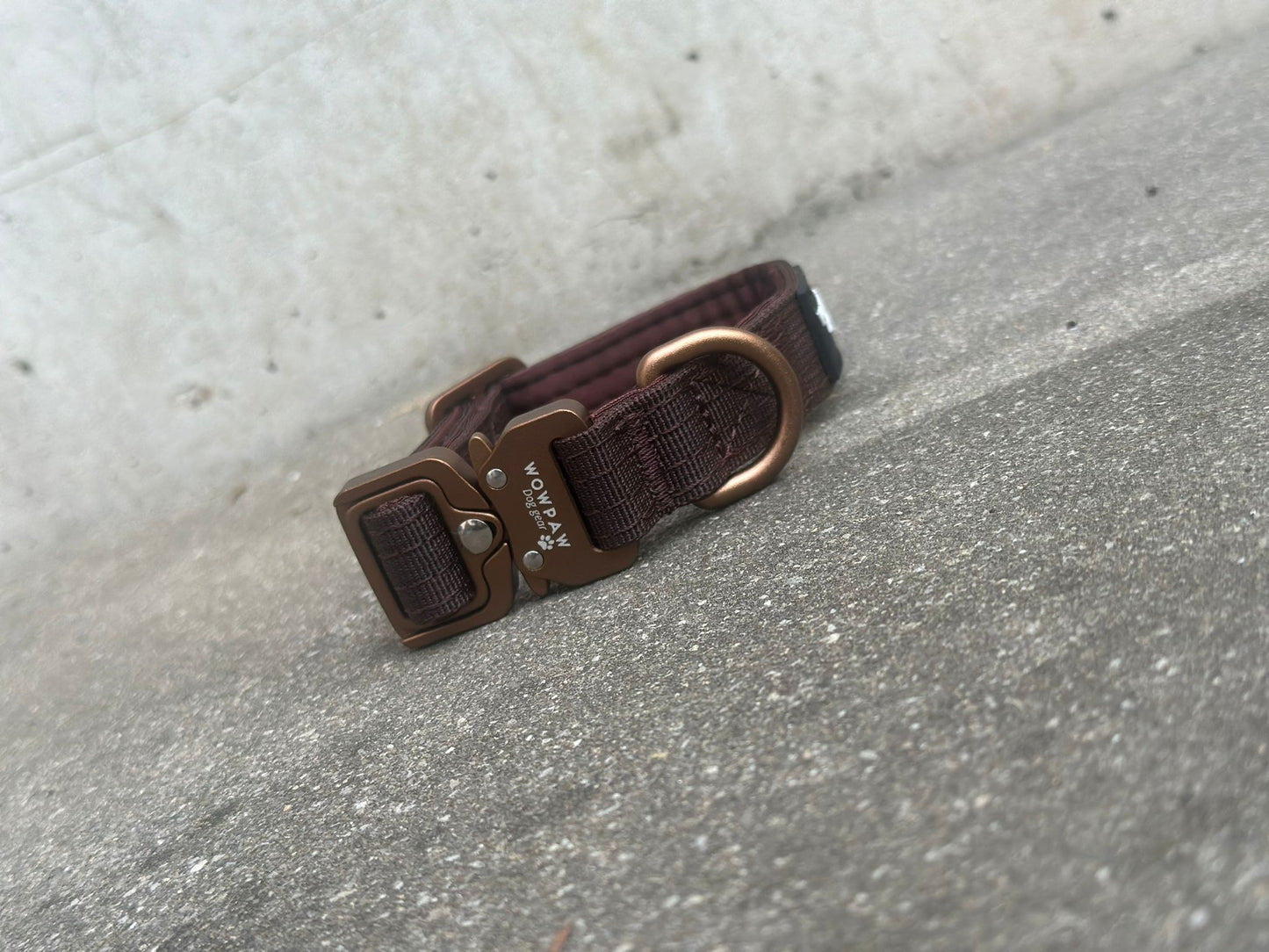 Taktisches Hundehalsband ULTRA LIGHT Espresso Braun Edition XXS