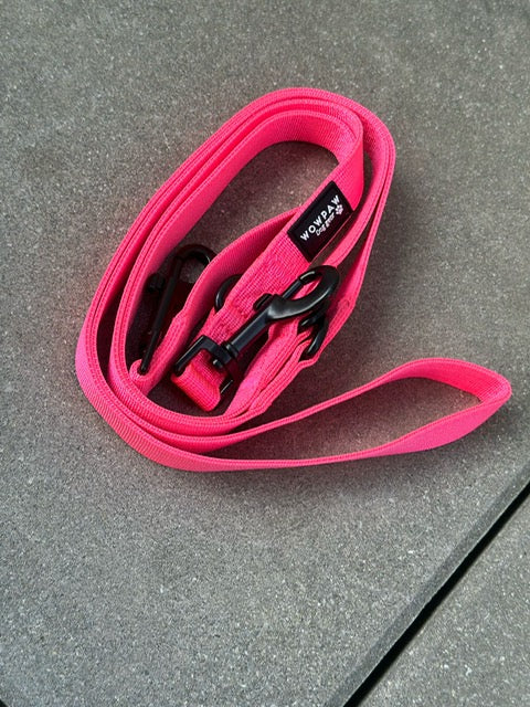 Standard Hundeleine S verstellbar Länge 2m Neonpink