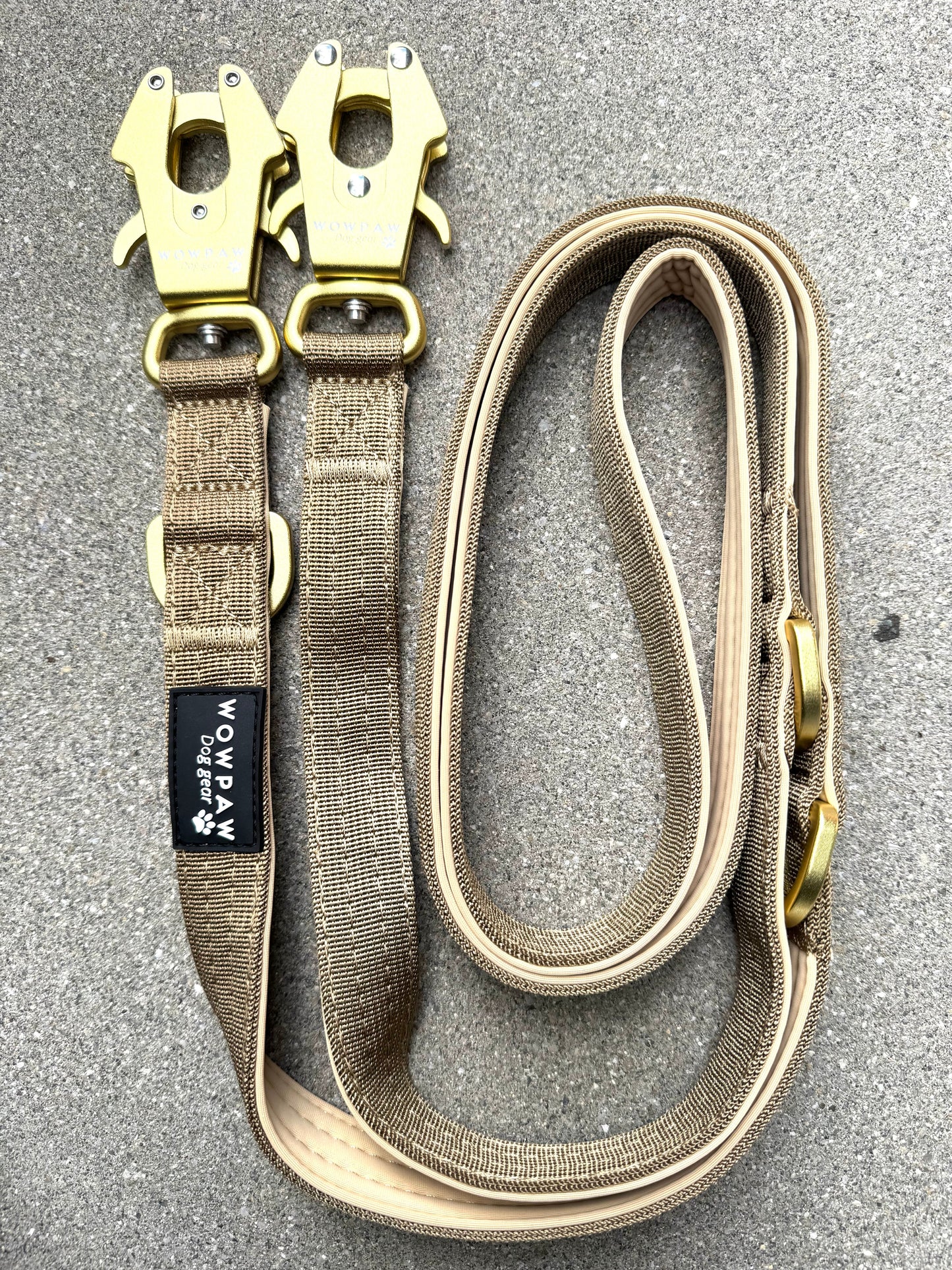 Smycz taktyczna dla psa ULTRA LIGHT Sky Blue Edition, długość 2m regulowana