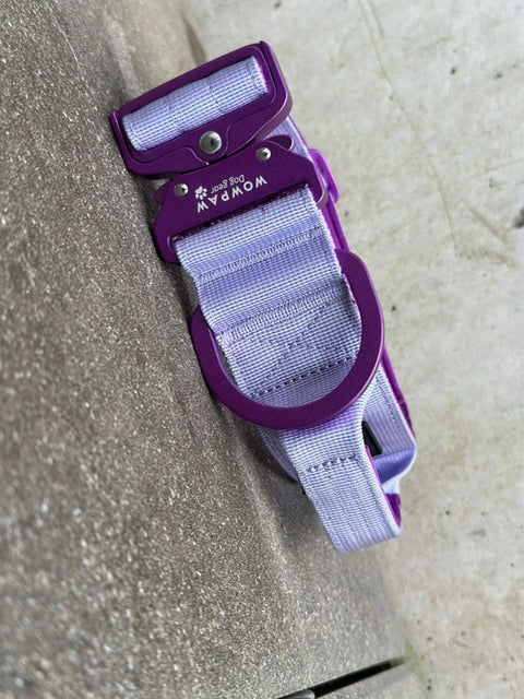 Taktisches Hundehalsband ULTRA LIGHT Flieder Edition S