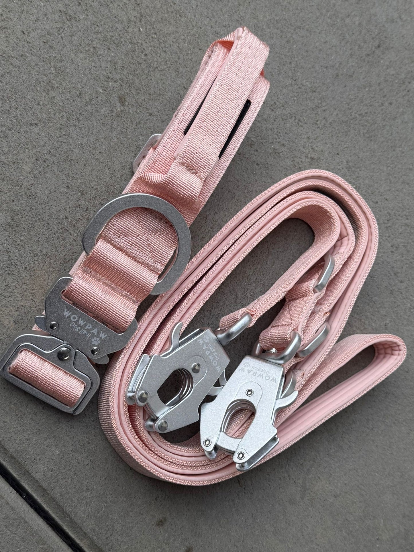 Taktisches Hundehalsband ULTRA LIGHT 3,8cm Peach Edition S