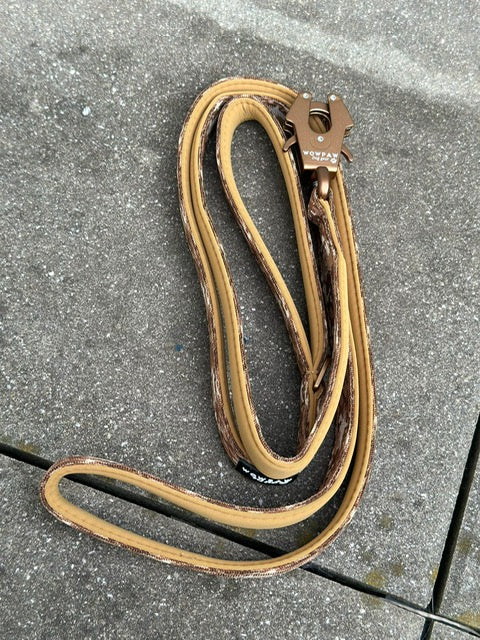 Taktische Hundeleine ULTRA LIGHT Braun Camo Edition, Länge 1,8m XS