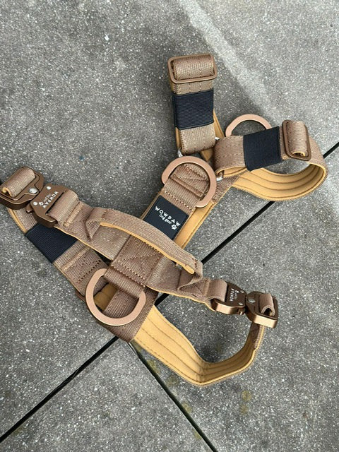 Hochwertiges Hundegeschirr S Braun Edition