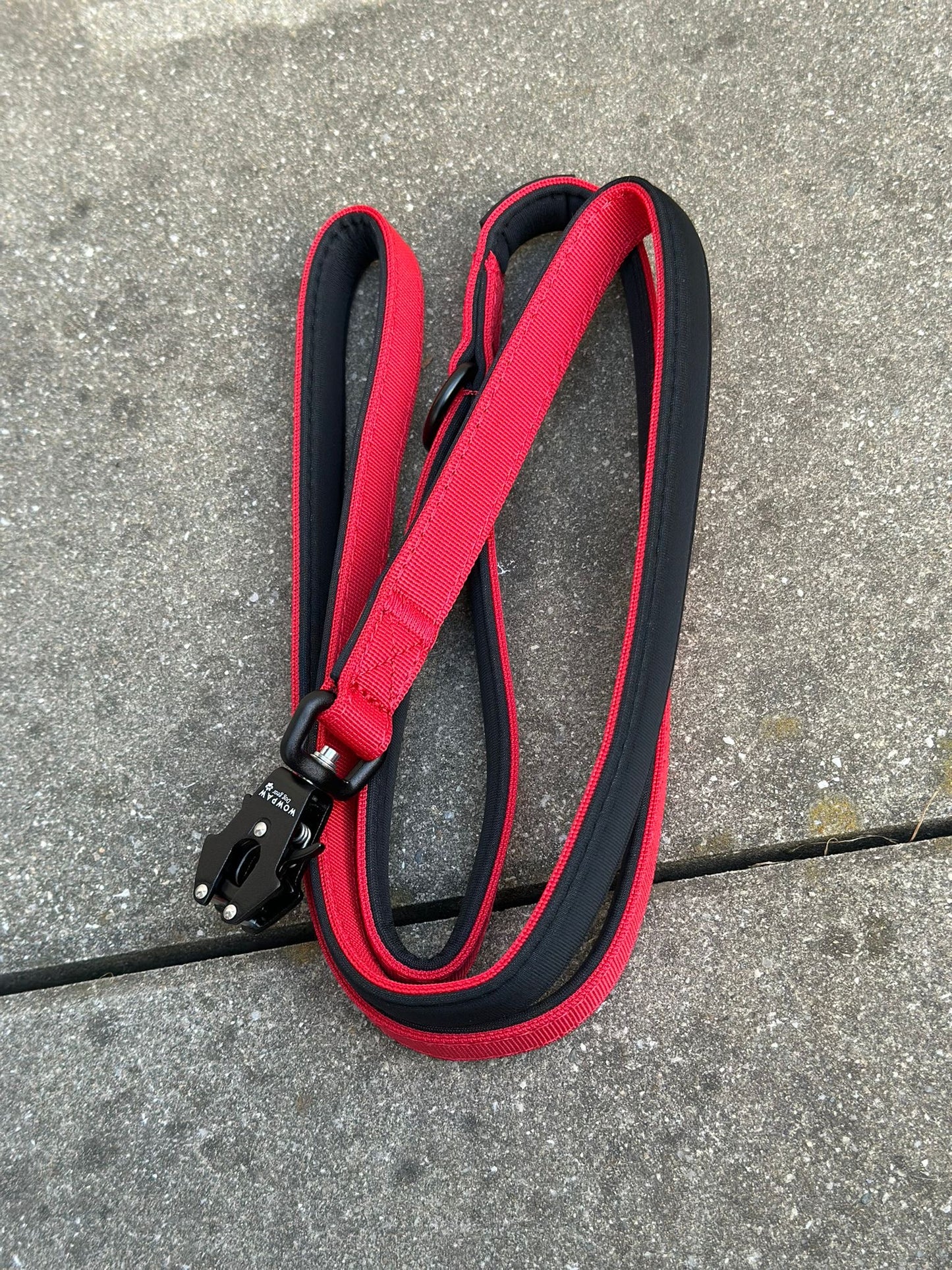 Taktische Hundeleine ULTRA LIGHT XXS Rot – 1,5 m mit Mini-Froschkarabiner