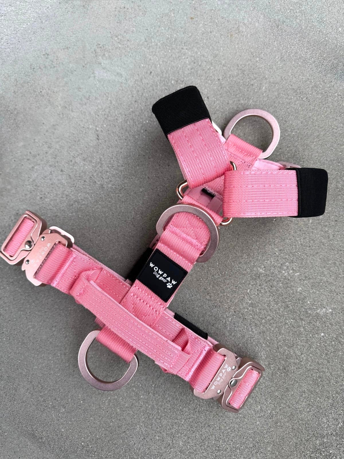 Hochwertiges Hundegeschirr L Rosa Edition