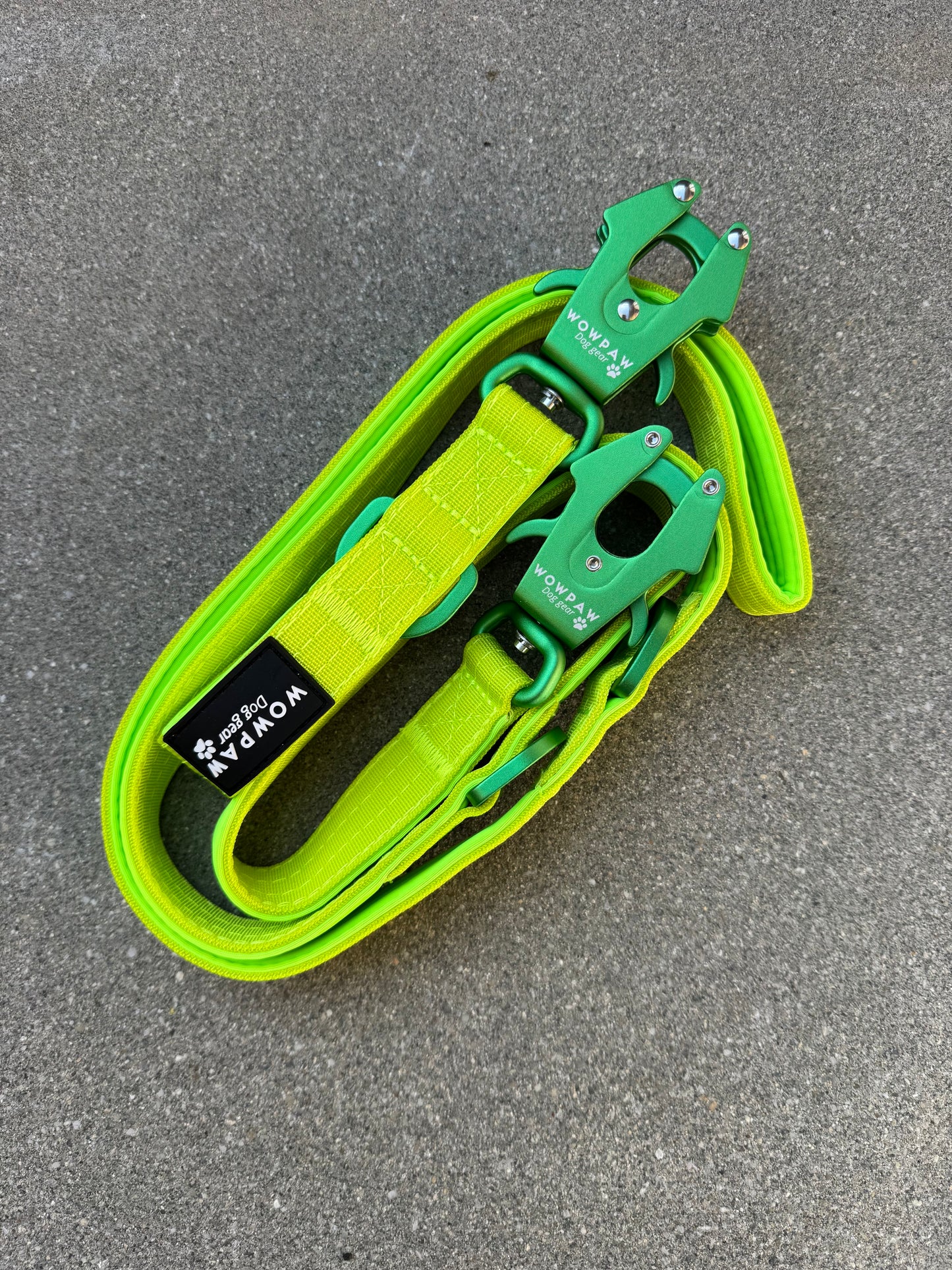 Taktische Hundeleine ULTRA LIGHT Lime Green Edition, Länge 2m verstellbar