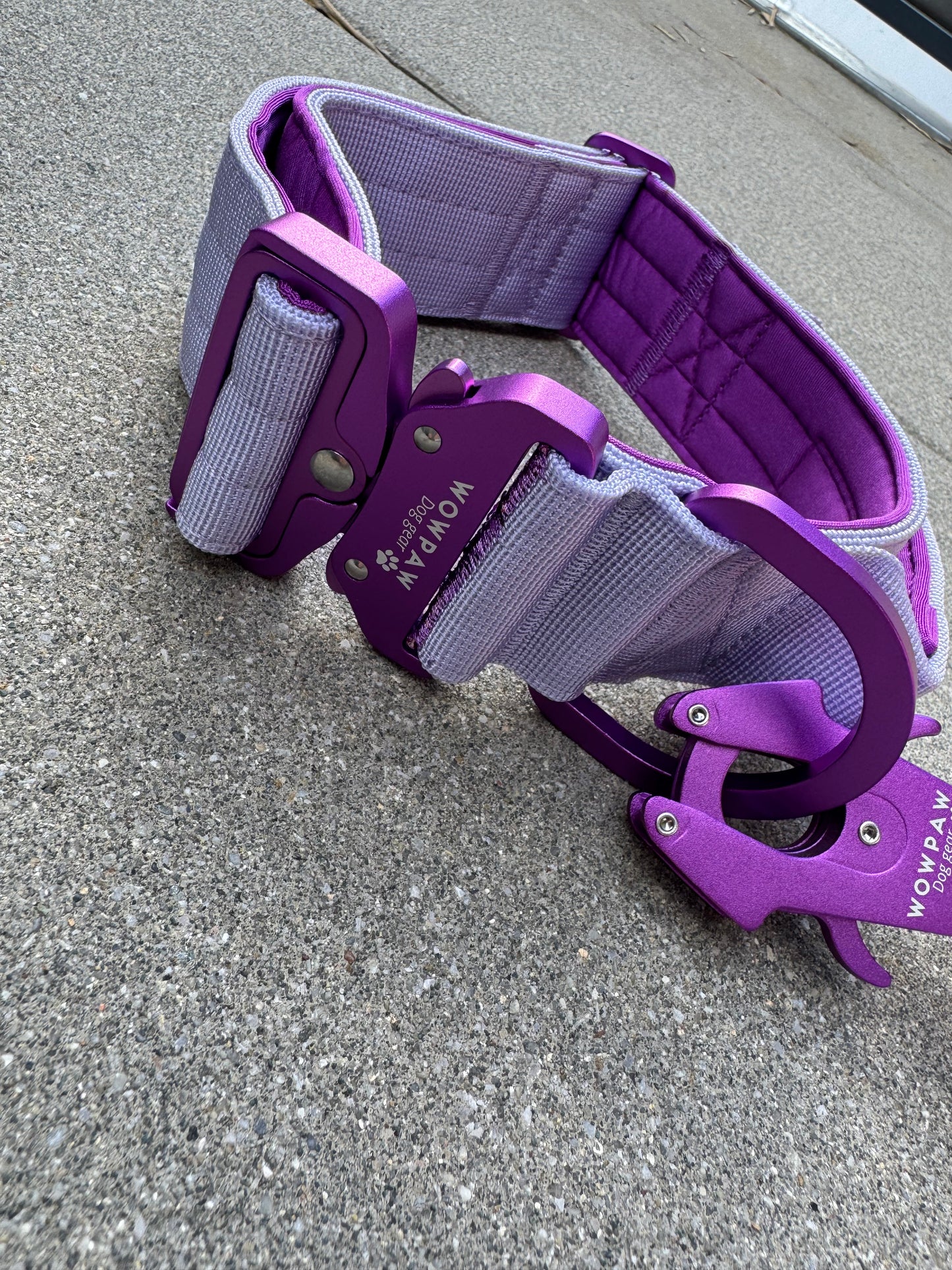 Taktische Hundeleine ULTRA LIGHT Flieder Edition, Länge 2m verstellbar