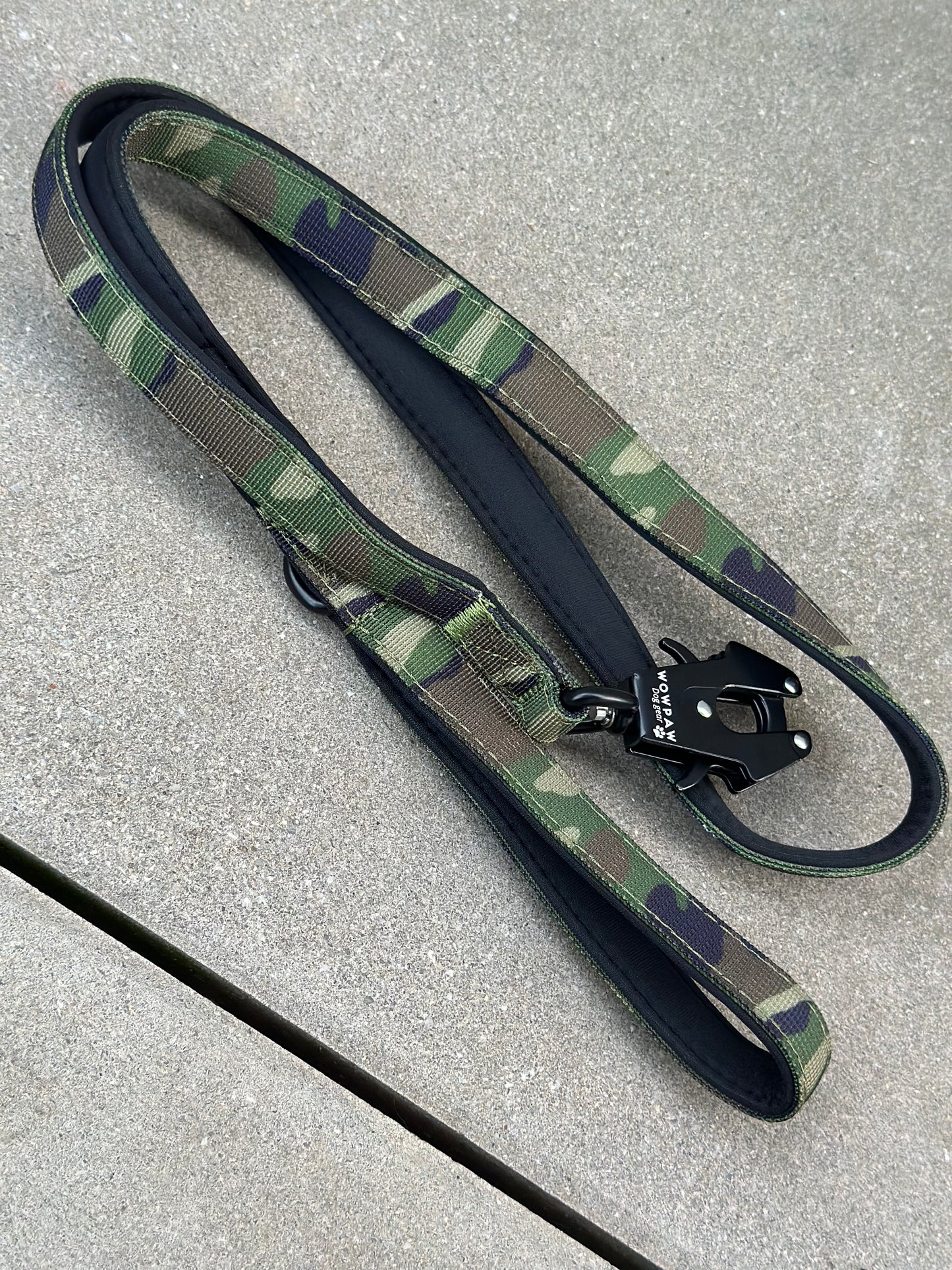 Taktische Hundeleine ULTRA LIGHT Army Green Camouflage, Länge 1,5m XS
