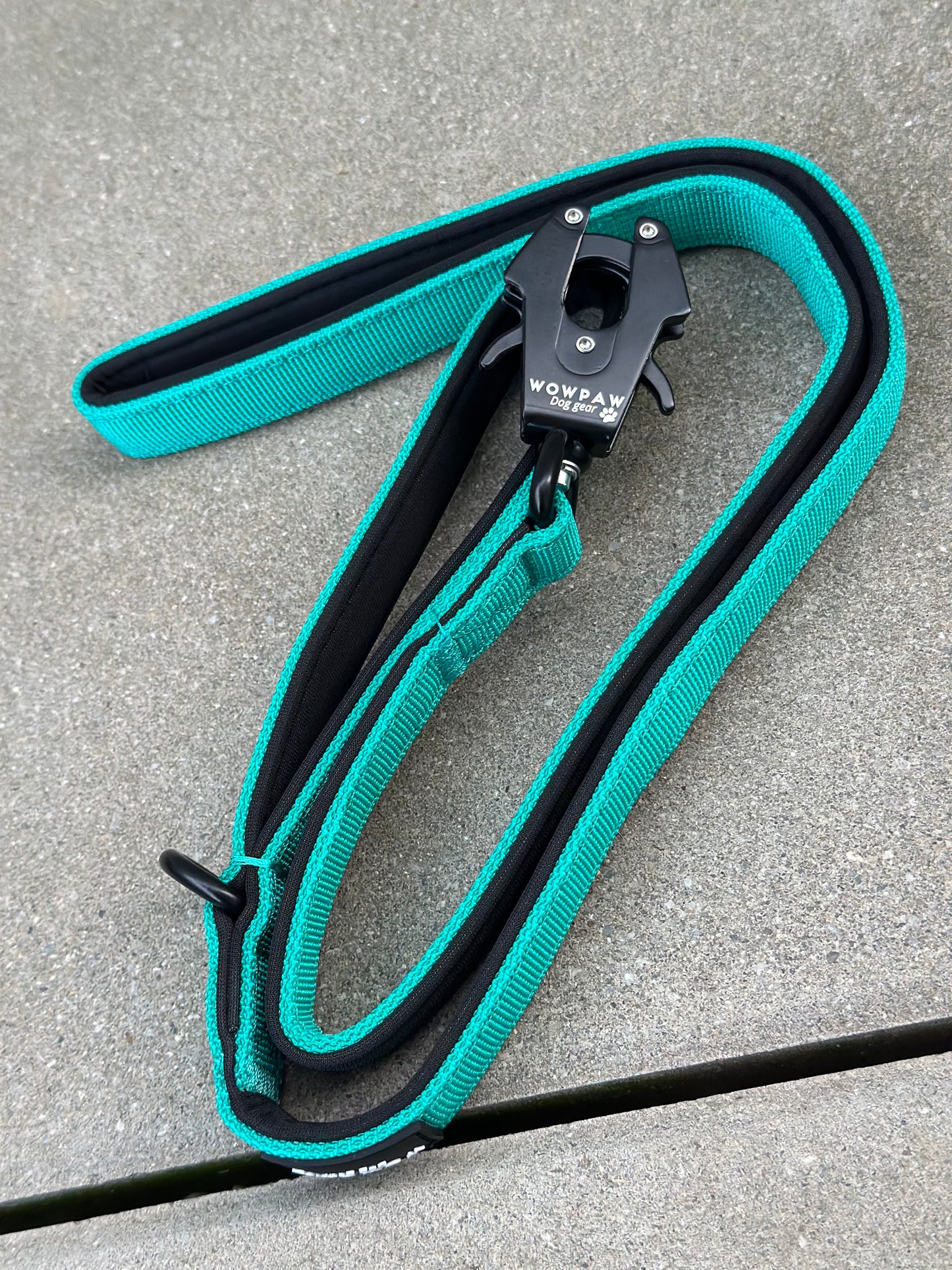 Smycz taktyczna dla psa ULTRA LIGHT turkusowa, długość 1,5m XS
