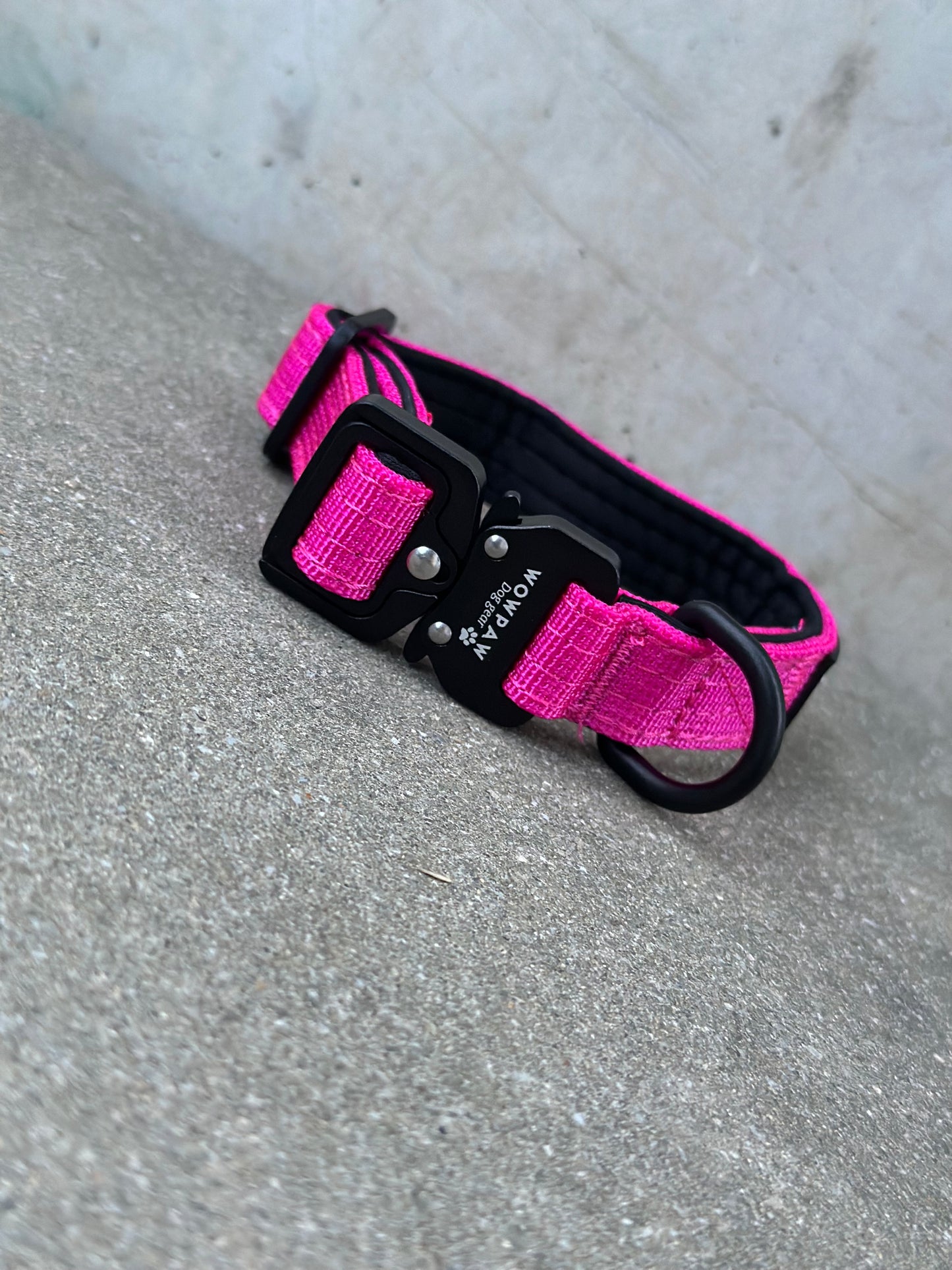Taktyczna obroża dla psa ULTRA LIGHT Magenta XXS