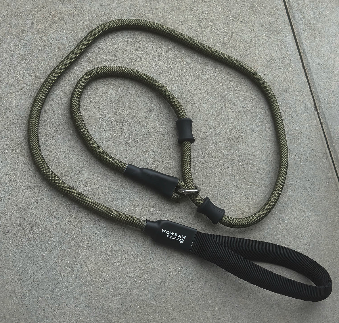 Smycz retriever o długości 140 cm oliwkowa