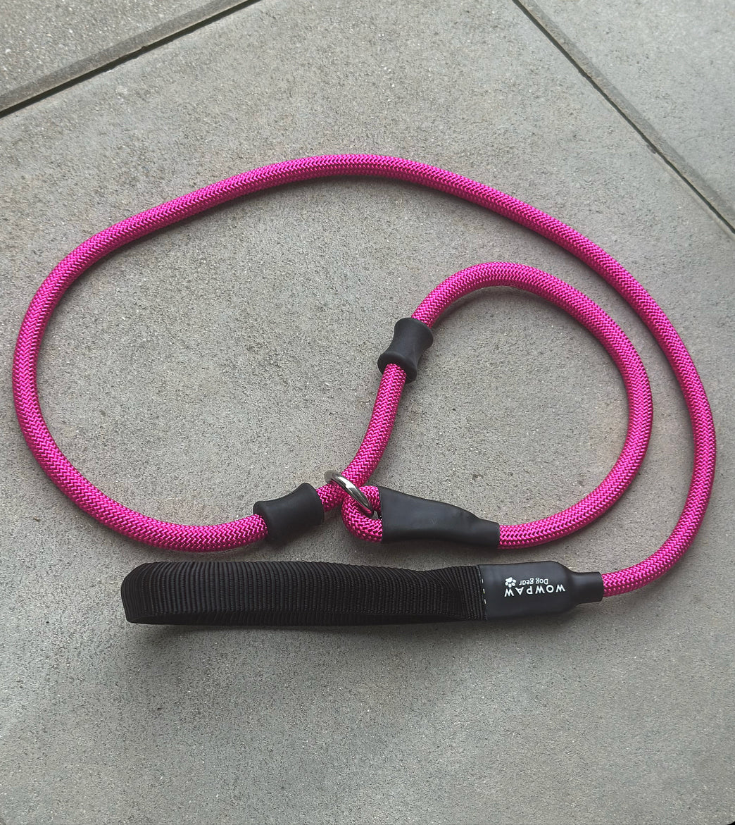 Smycz dla retrievera o długości 140 cm w kolorze magenta