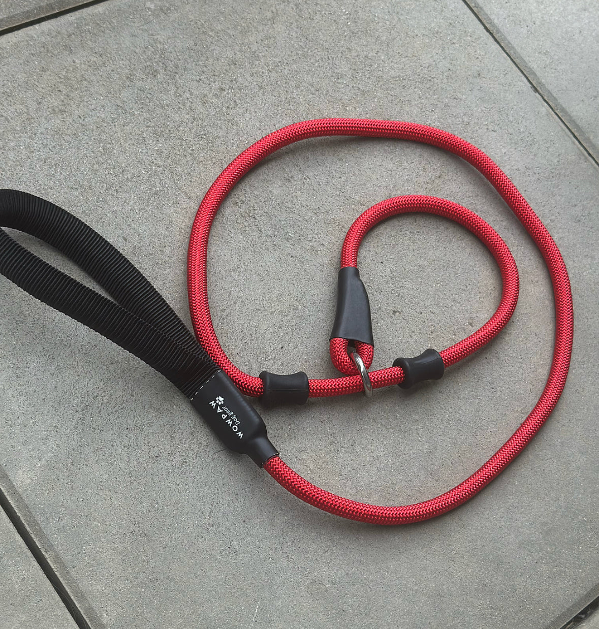 Smycz retriever o długości 140 cm, czerwona