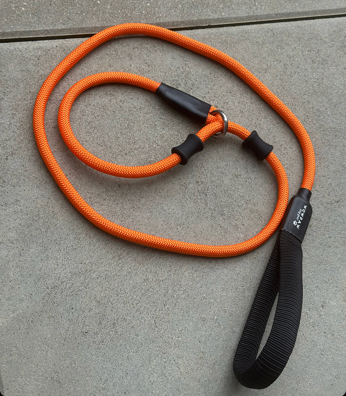 Smycz retriever o długości 140 cm neonowo pomarańczowa