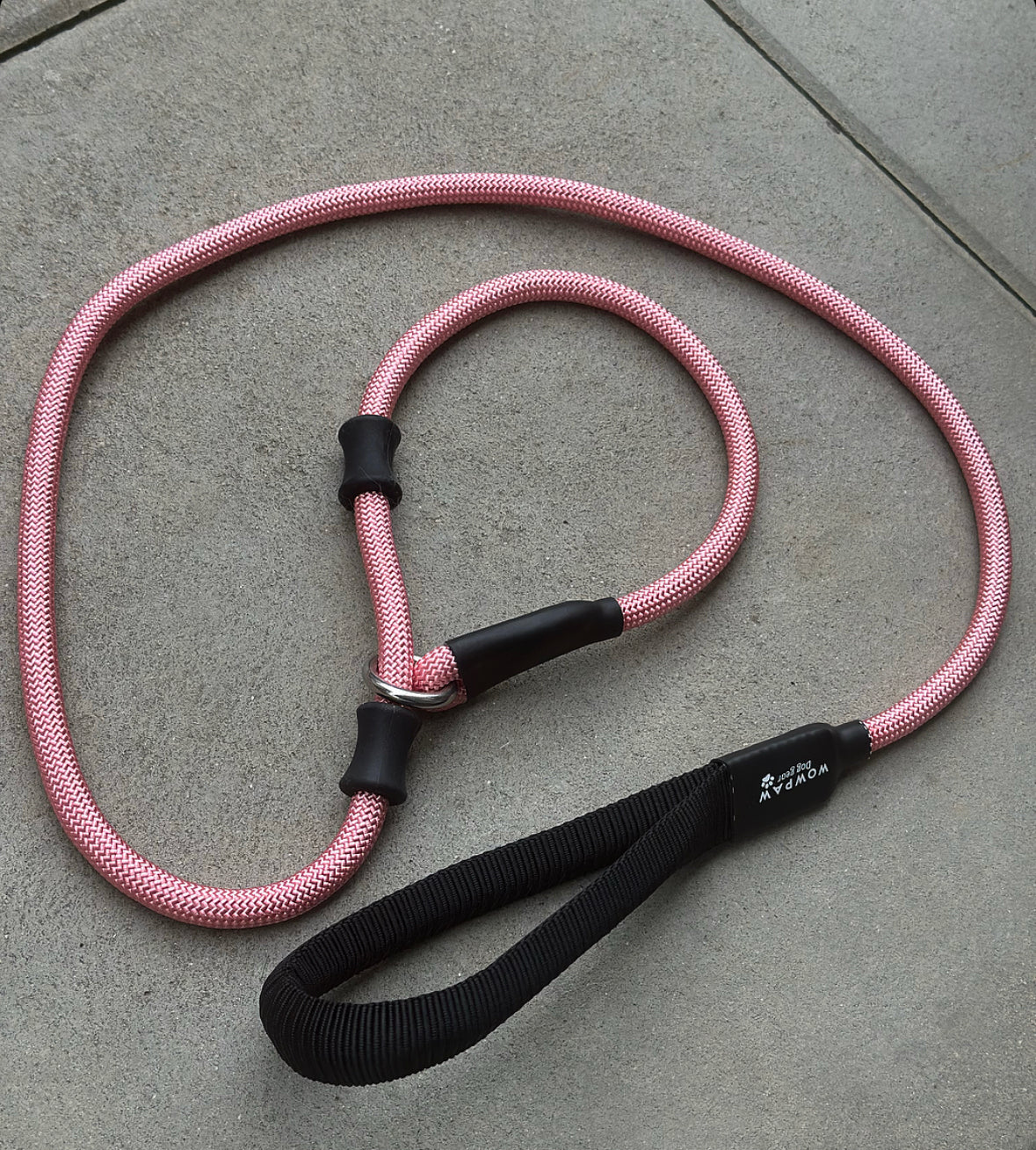 Smycz retriever o długości 140 cm w kolorze różowym