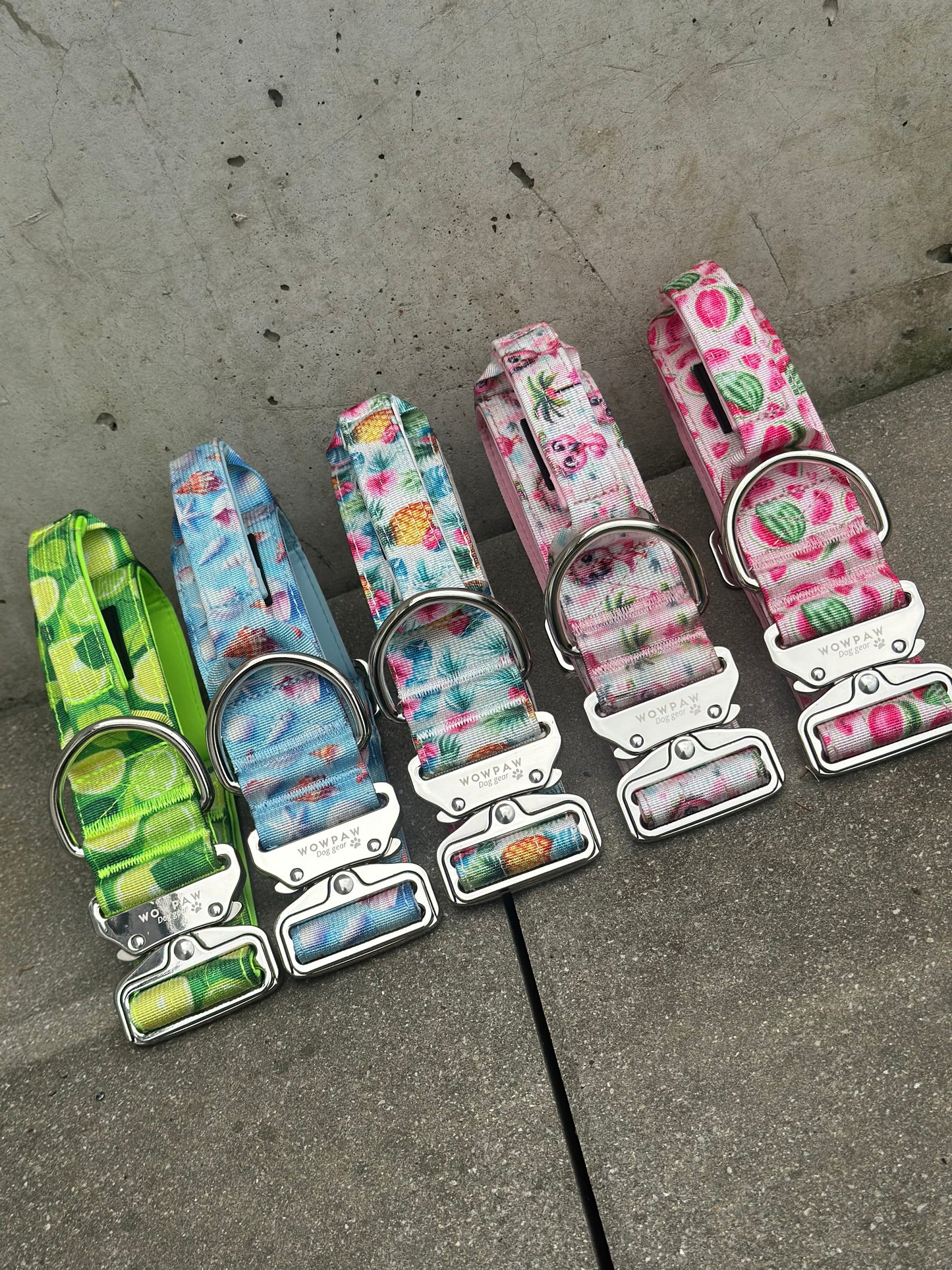 Wysokiej jakości taktyczna obroża dla psa FLAMINGOS EDYCJA LIMITOWANA Rozmiar M Szerokość 5 cm