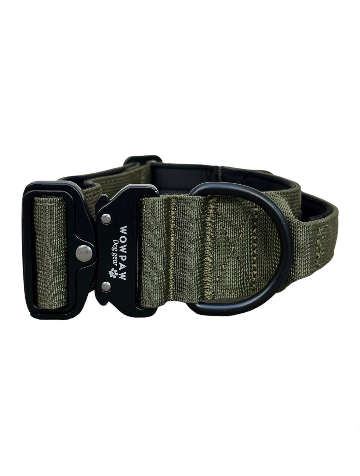 Hochwertiges taktisches Hundehalsband Army Green Größe L