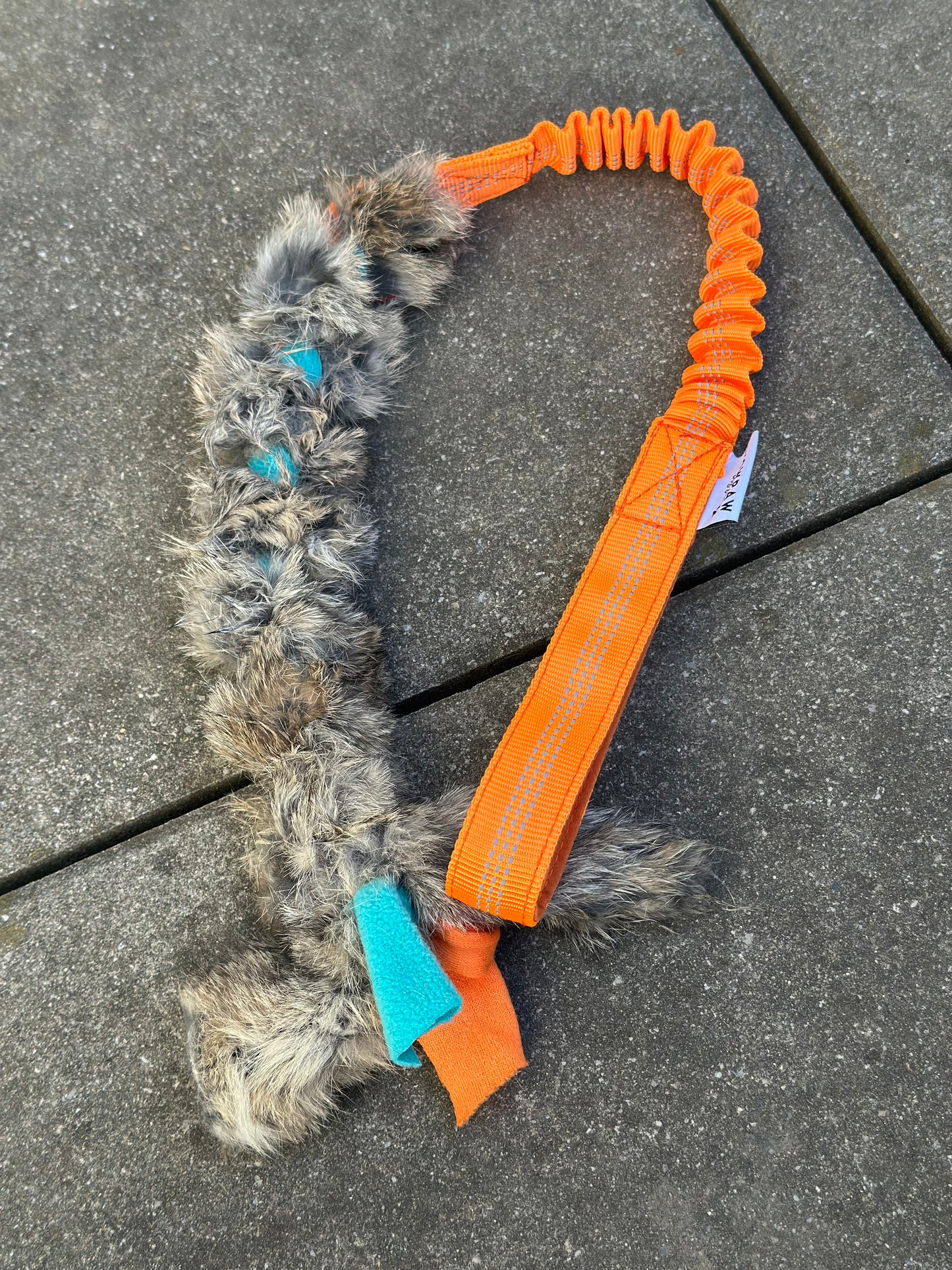 Bungee Zergel geflochten Pink und Blau & Orange