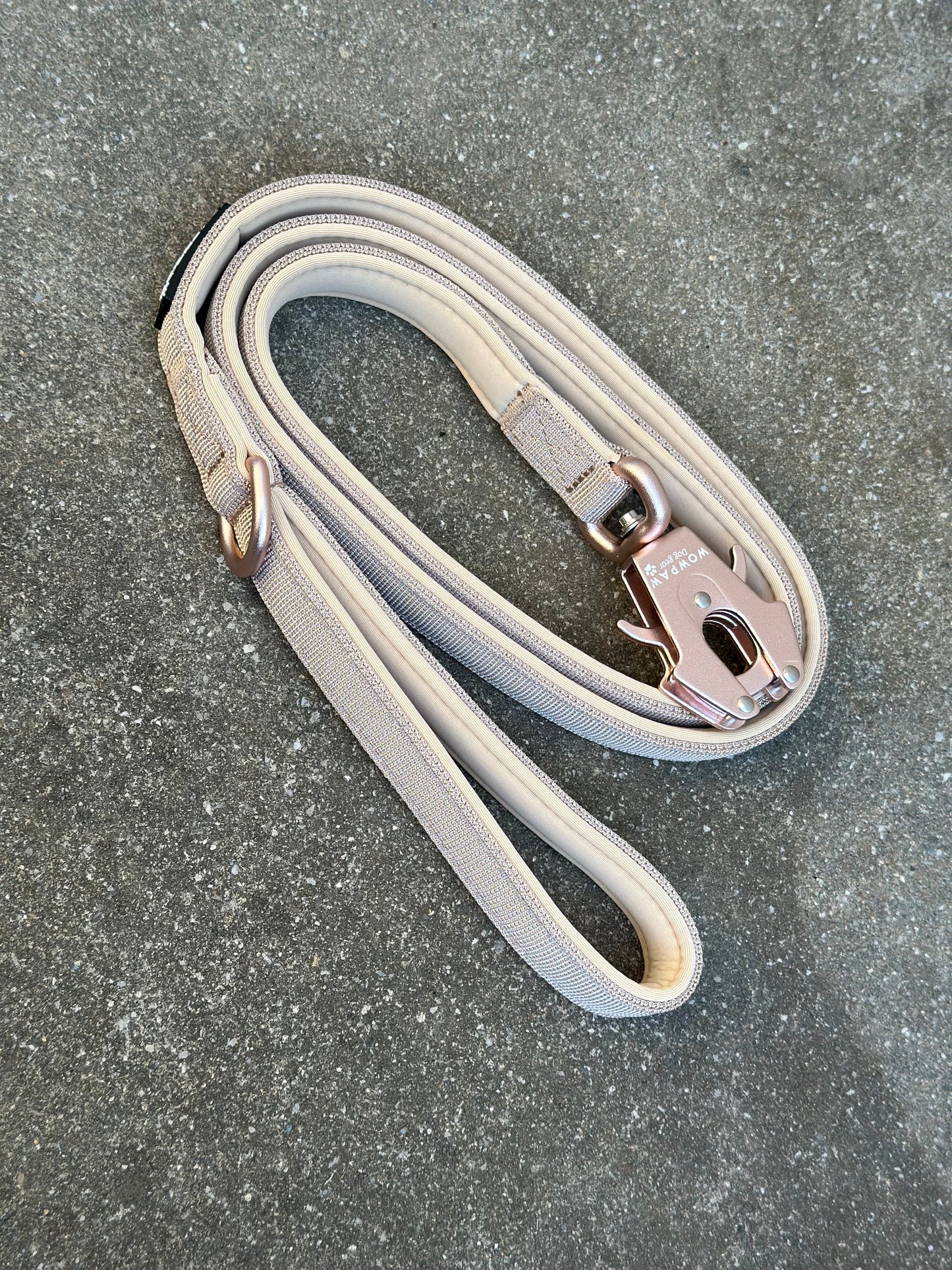 Smycz taktyczna dla psa ULTRA LIGHT Beige Edition, długość 1,2m XS