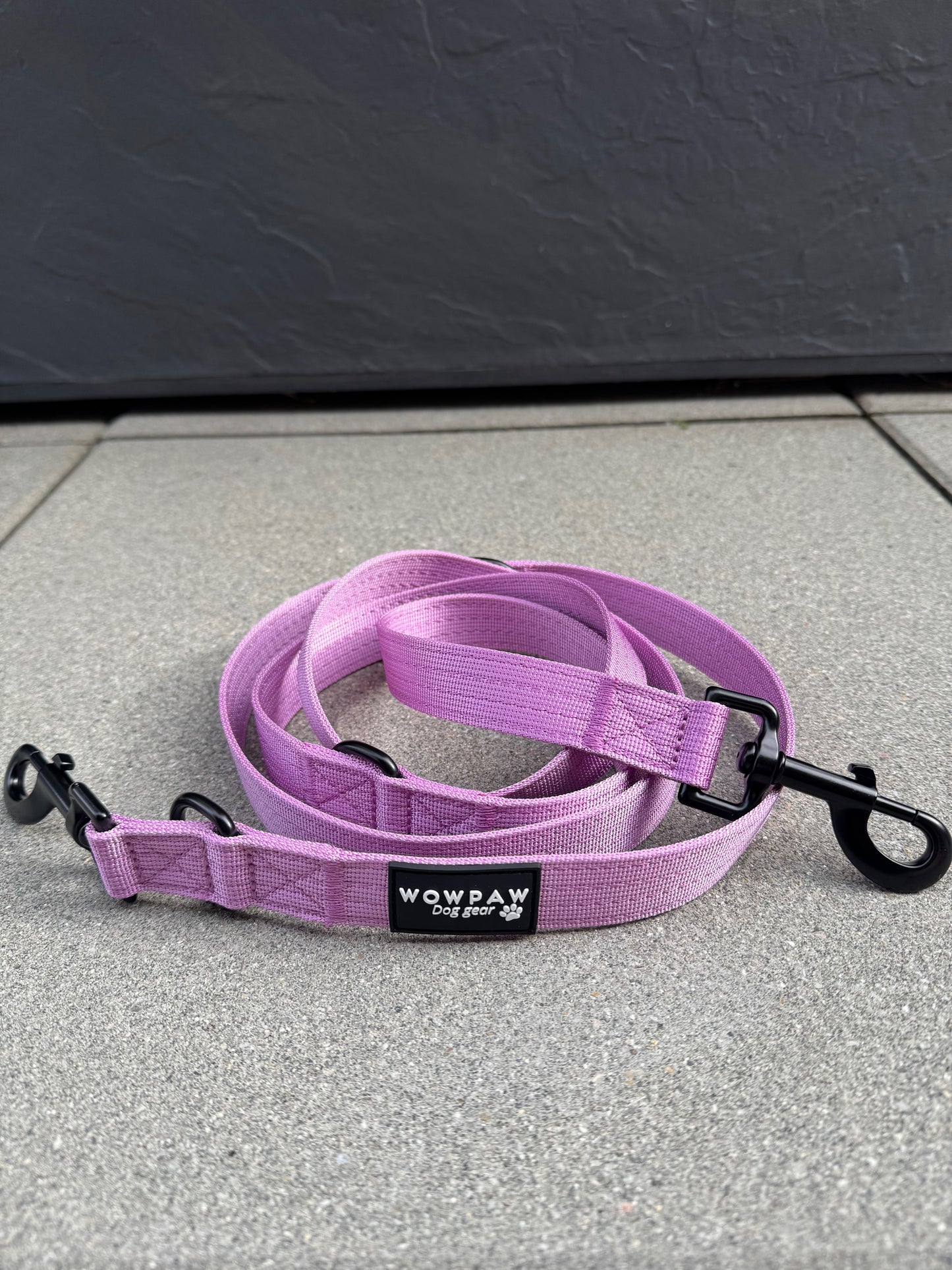 Standard Hundeleine M verstellbar Länge 2m Helllila