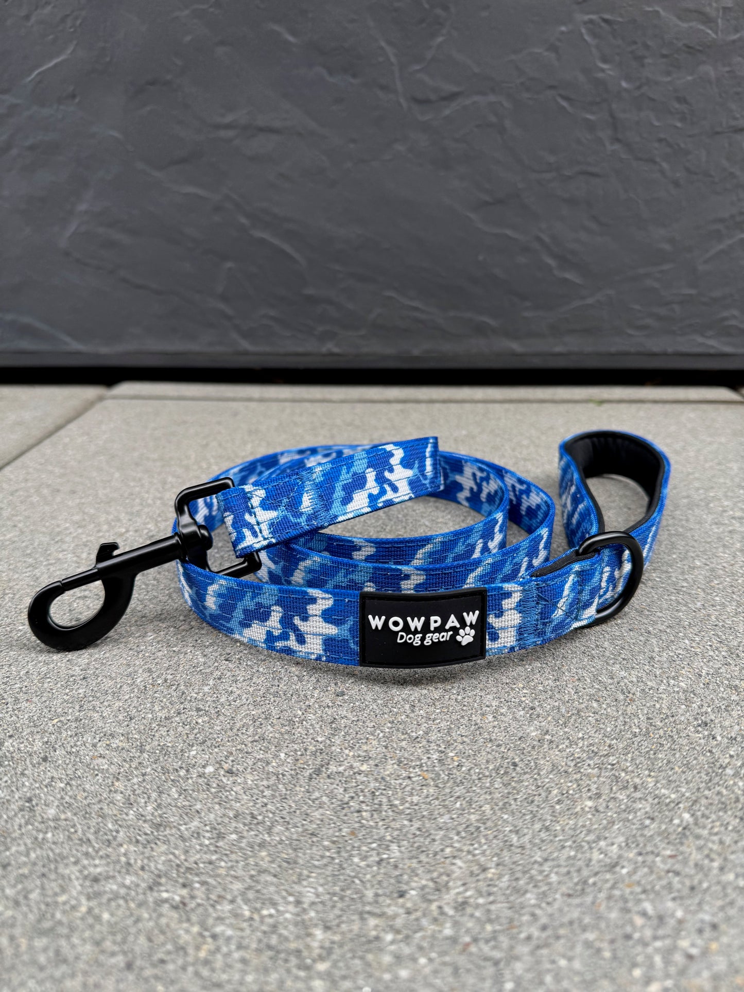 Standard Hundeleine M Länge 1,5m Blau Camouflage