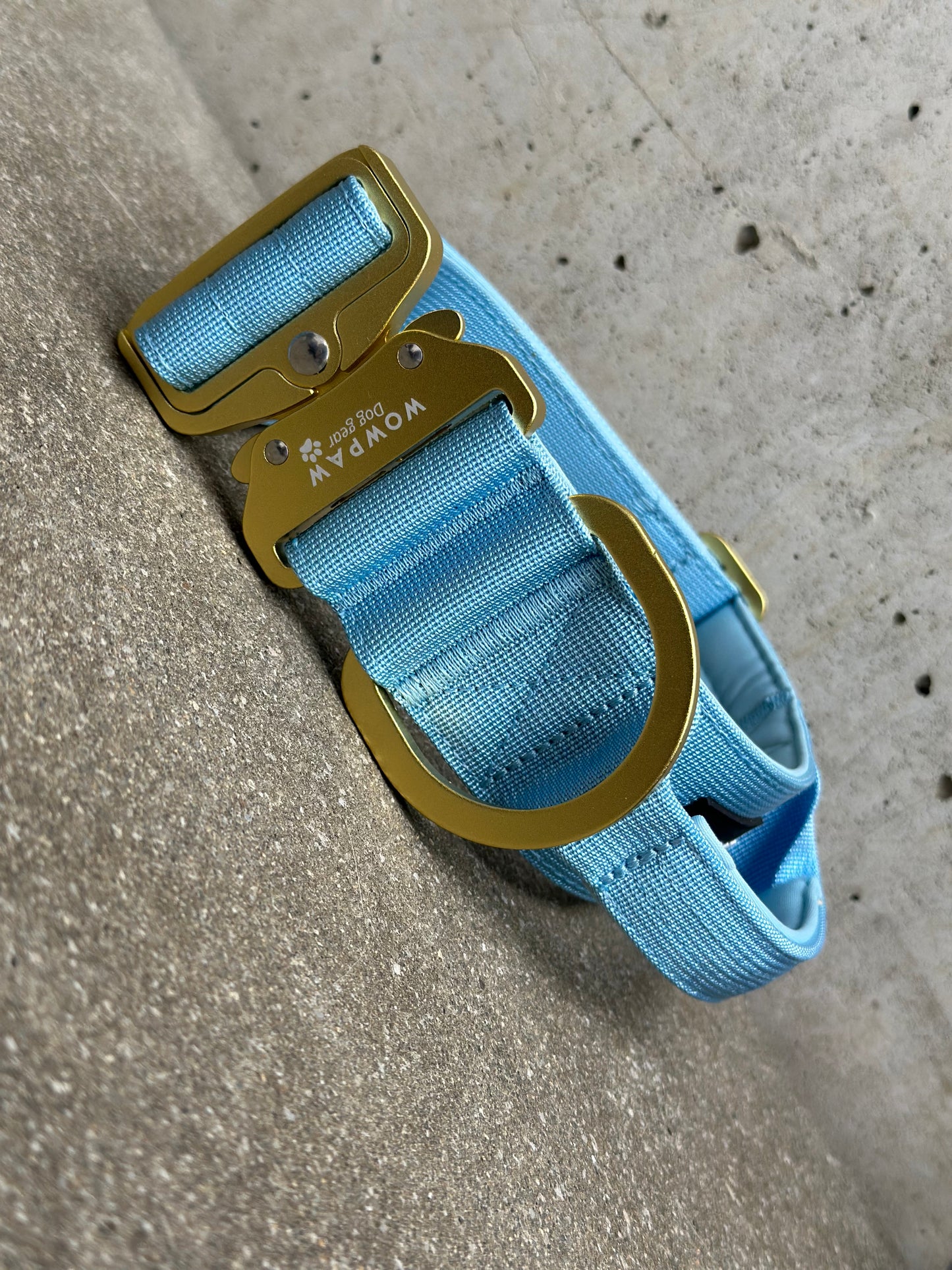 Taktisches Hundehalsband 5cm ULTRA LIGHT Sky Blue Edition L