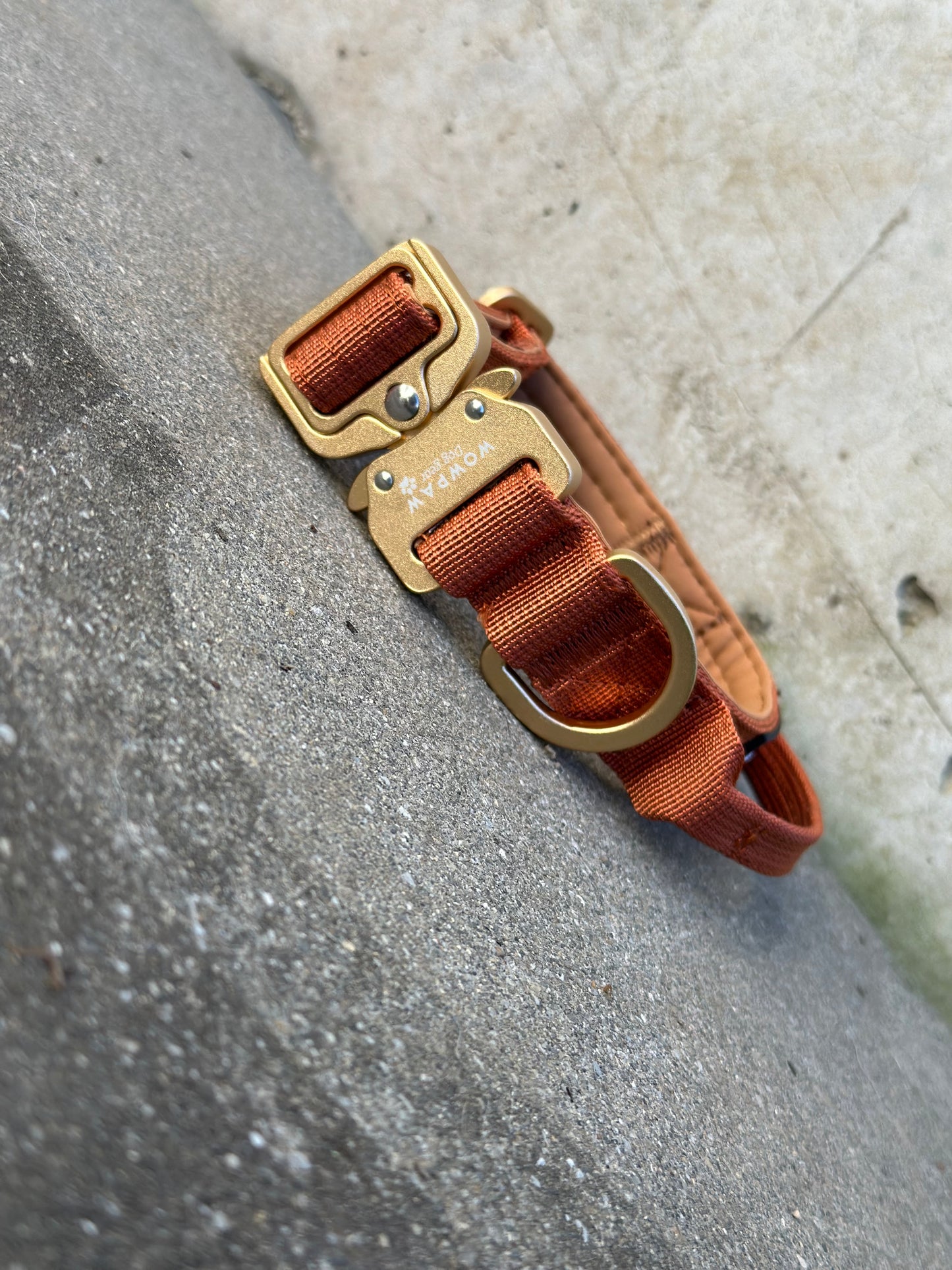 Wysokiej jakości taktyczna obroża dla psa XS 2,5 cm Copper Edition