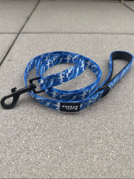 Standard Hundeleine S Länge 1,5m Blau Camouflage