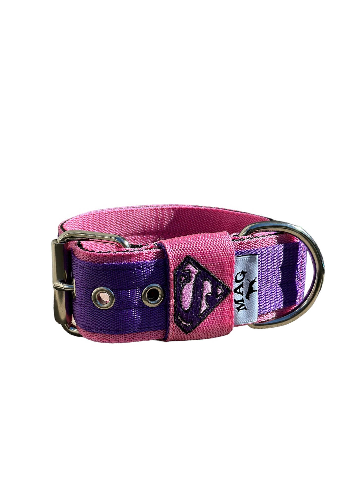 MAG Web Hundehalsband S-Man Rosa