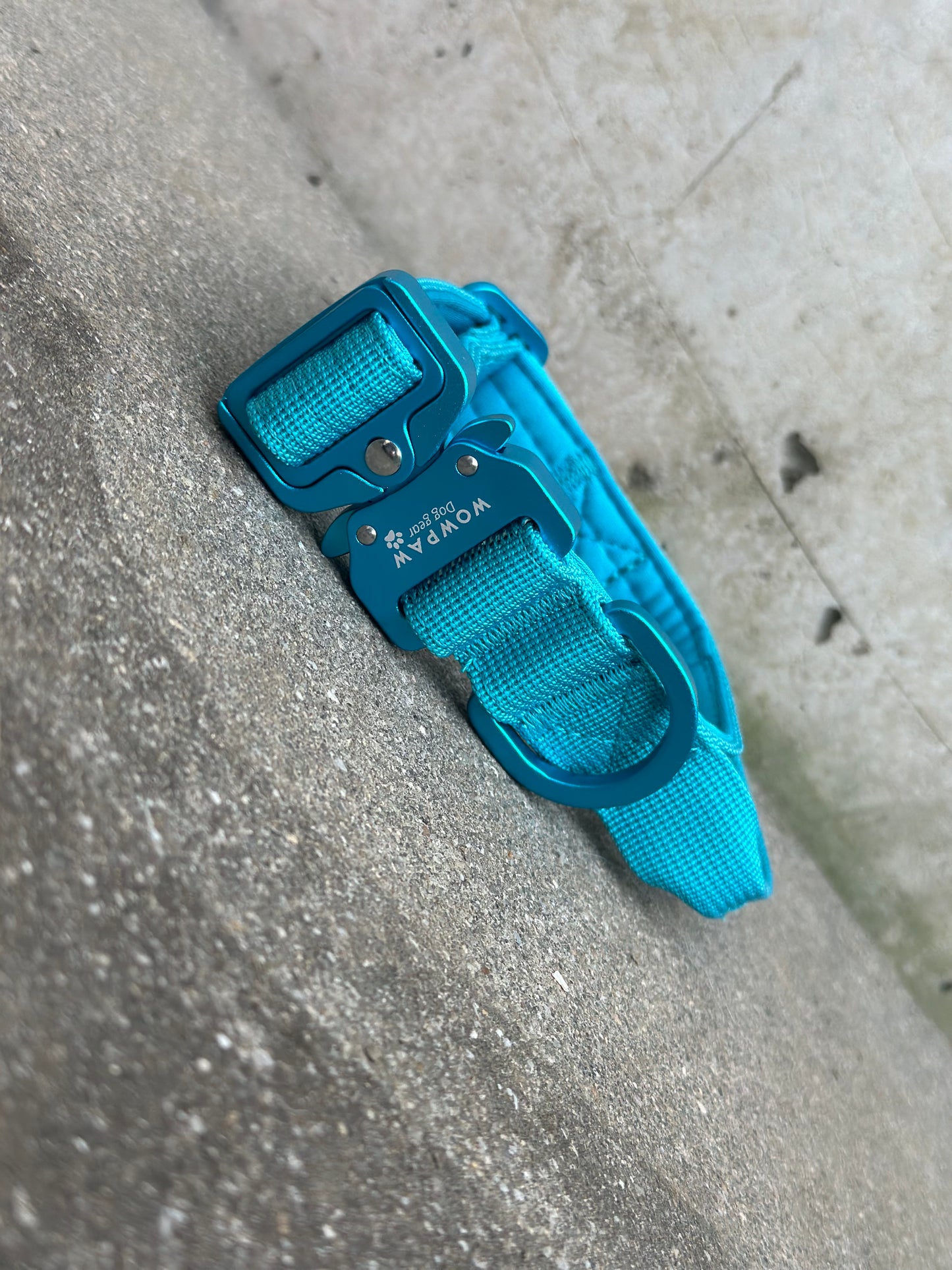 Wysokiej jakości taktyczna obroża dla psa XS 2,5 cm Blue Edition