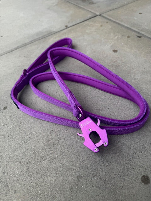 Taktyczna smycz dla psa ULTRA LIGHT Purple Edition, długość 1,5m XS