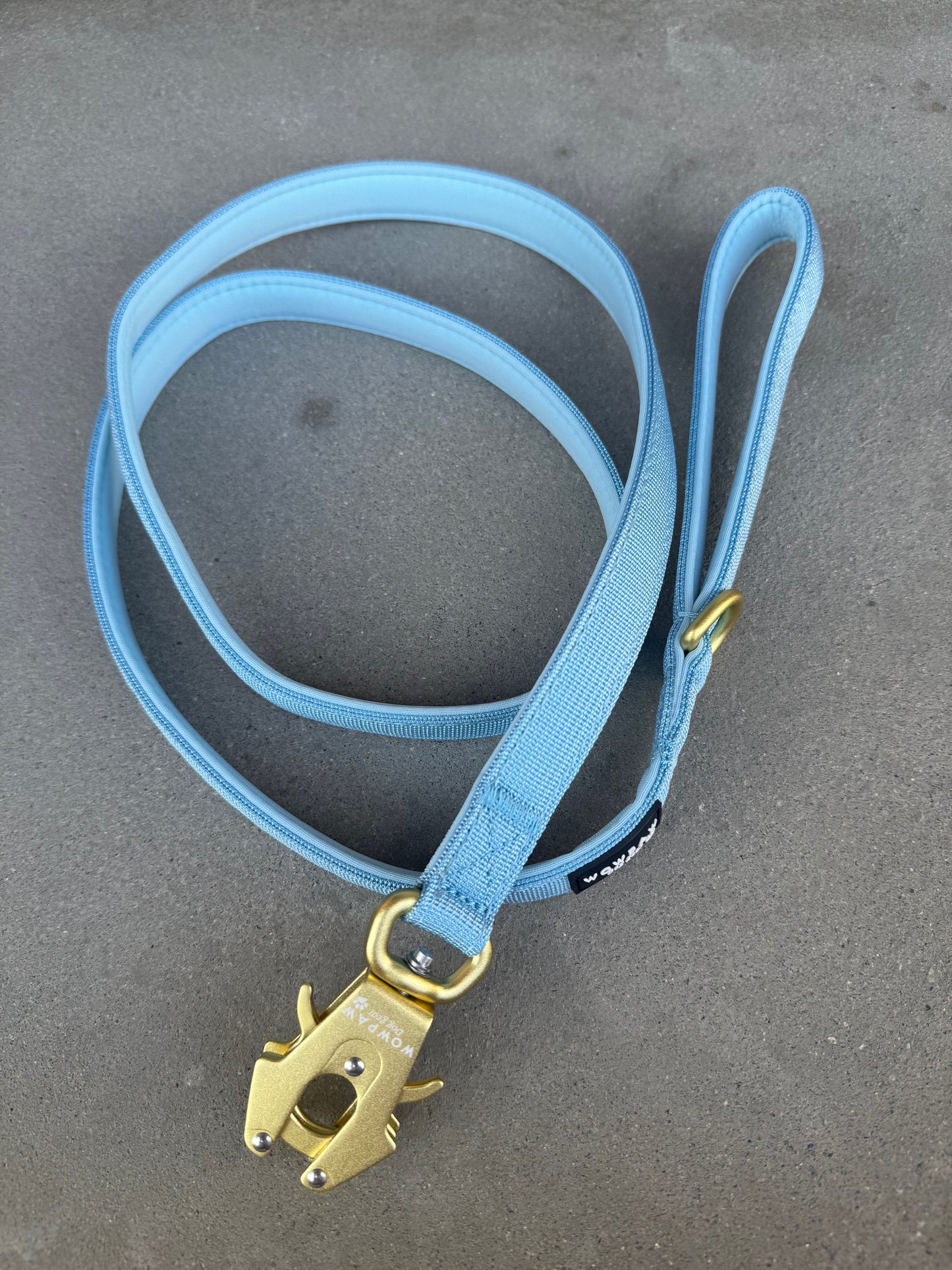 Smycz taktyczna dla psa ULTRA LIGHT Sky Blue Edition, długość 1,5m