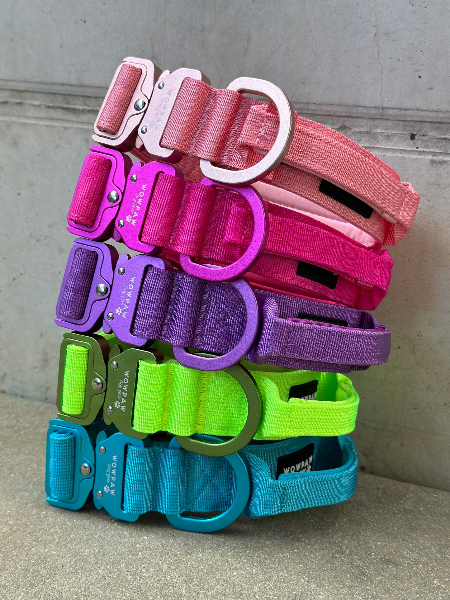 Taktisches Hundehalsband ULTRA LIGHT 3,8cm Neongrün Edition L