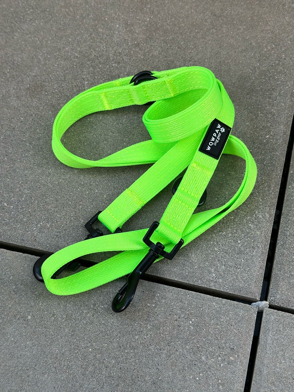 Standard Hundeleine S verstellbar Länge 2m Neongrün