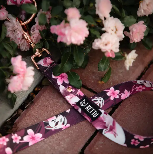KETTU verstellbare Hundeleine Violet Kitsune