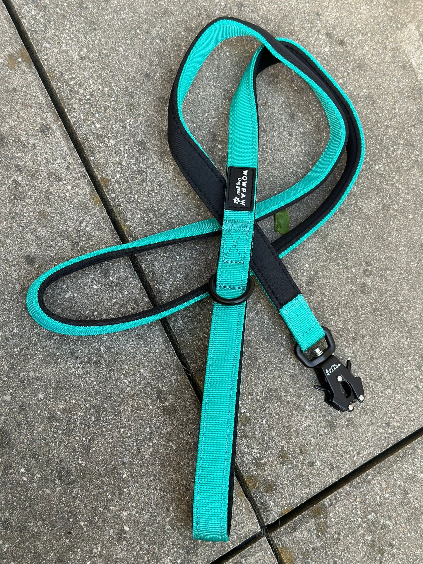 Taktische Hundeleine ULTRA LIGHT XXS Türkis – 1,5 m mit Mini-Froschkarabiner