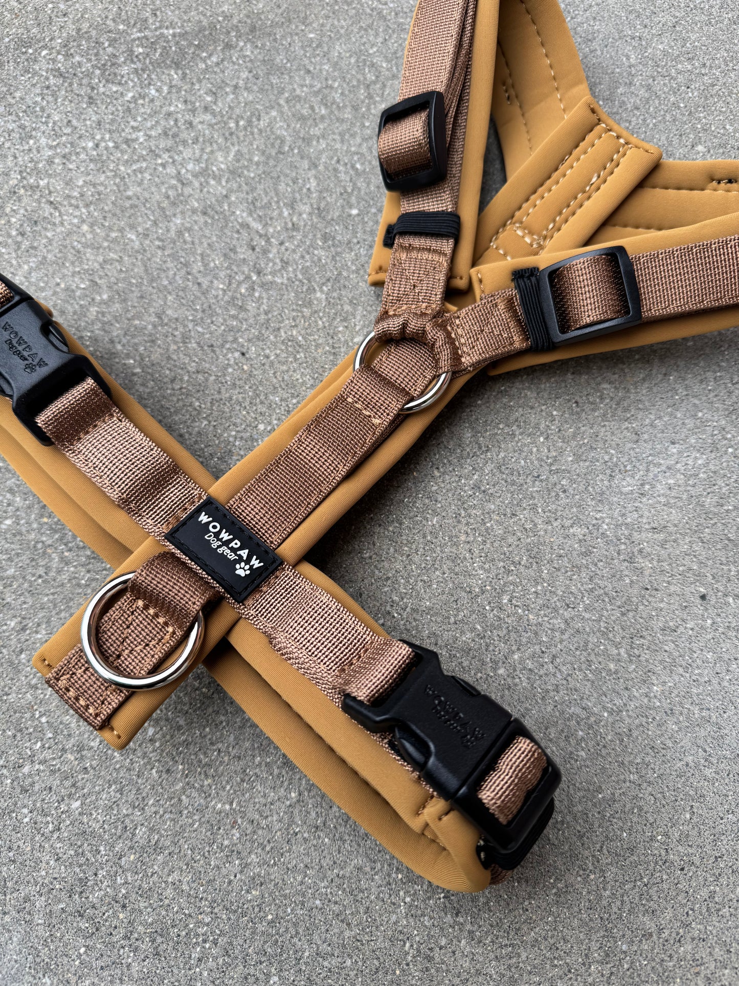 Wysokiej jakości szelki dla psa M Beżowe 