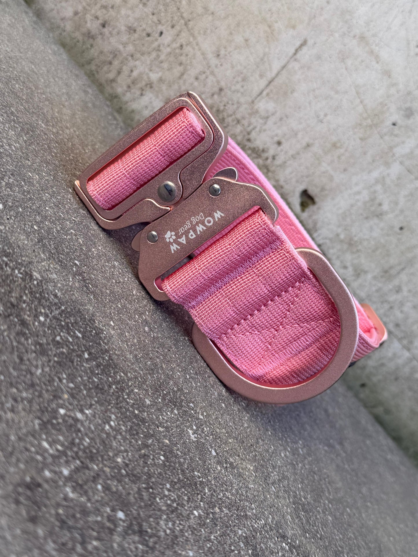 Wysokiej jakości taktyczna obroża dla psa 3,8 cm ULTRA LEKKA Edycja liliowa Rozmiar S bez uchwytu