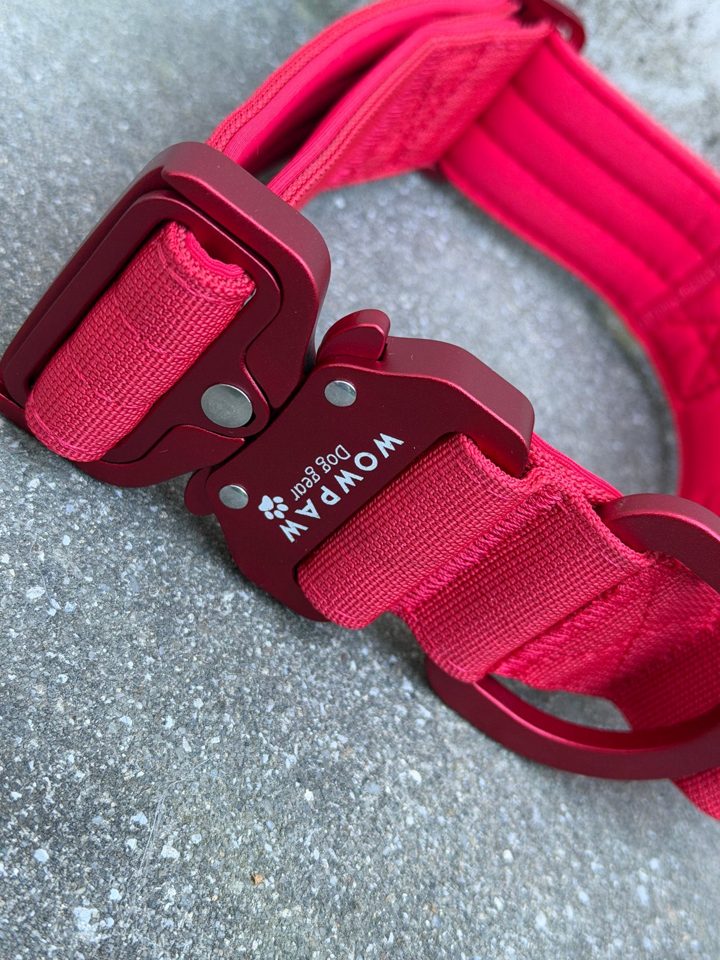 Taktisches Hundehalsband ULTRA LIGHT 3,8cm Red Edition M