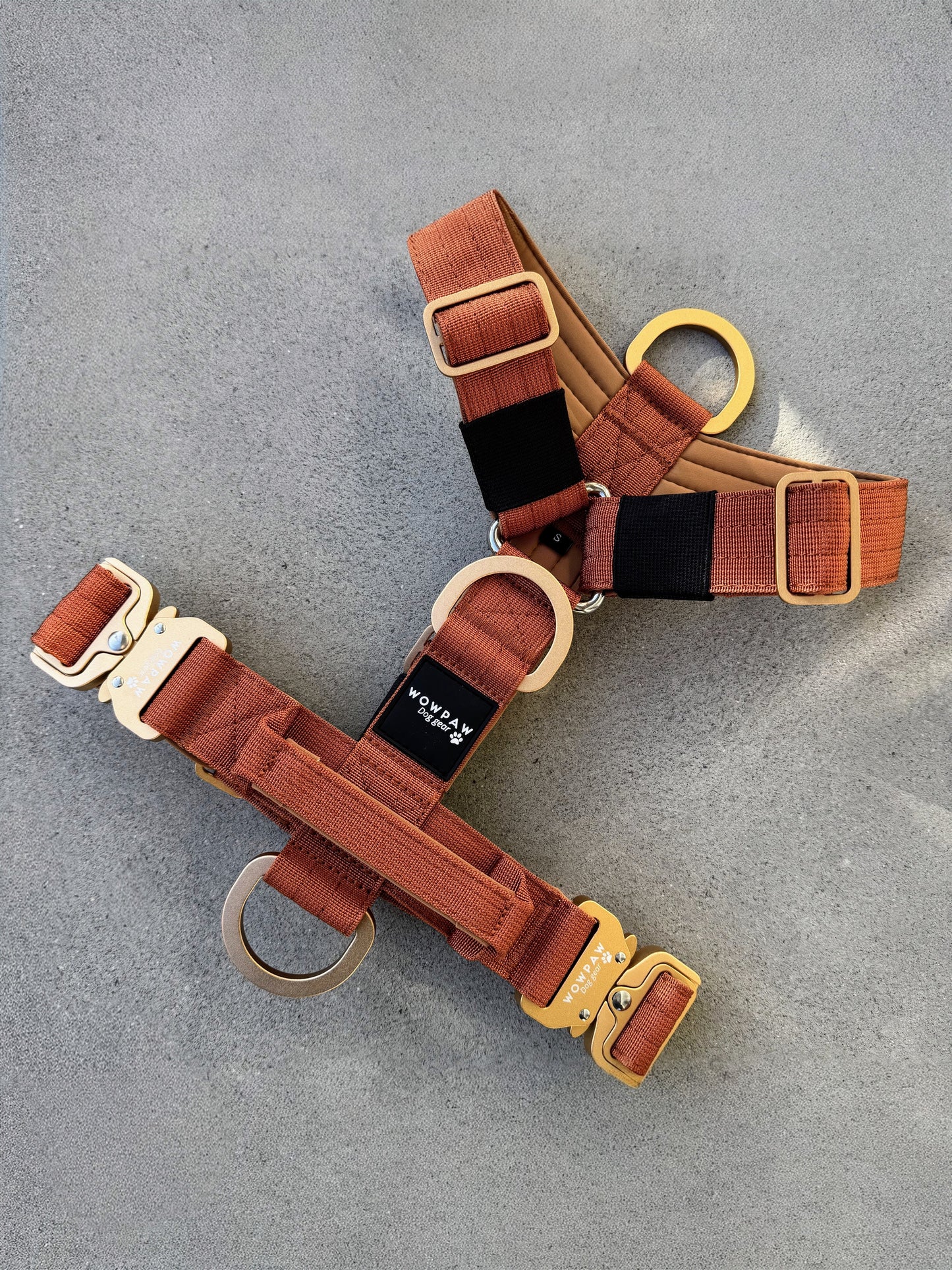 Wysokiej jakości szelki dla psa M Beżowe 