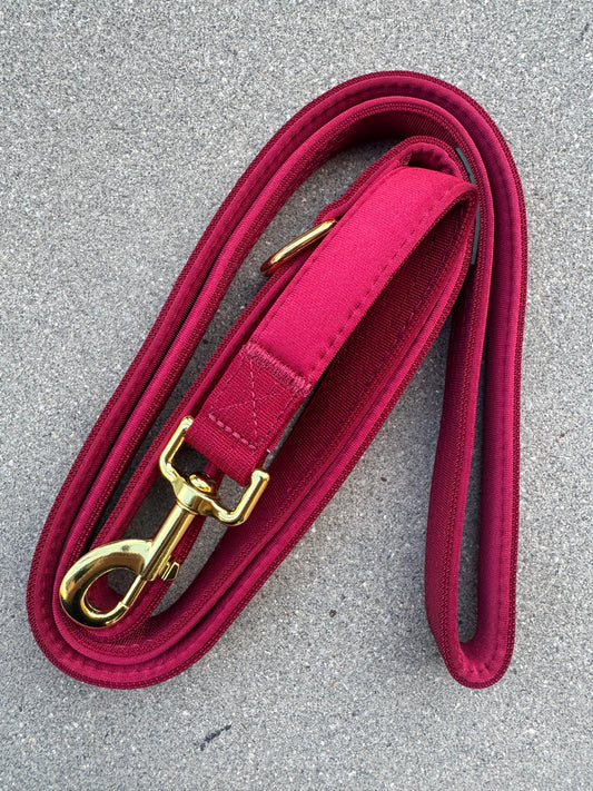 Podstawowa smycz dla psa burgundowo-złota Edition 1,8m