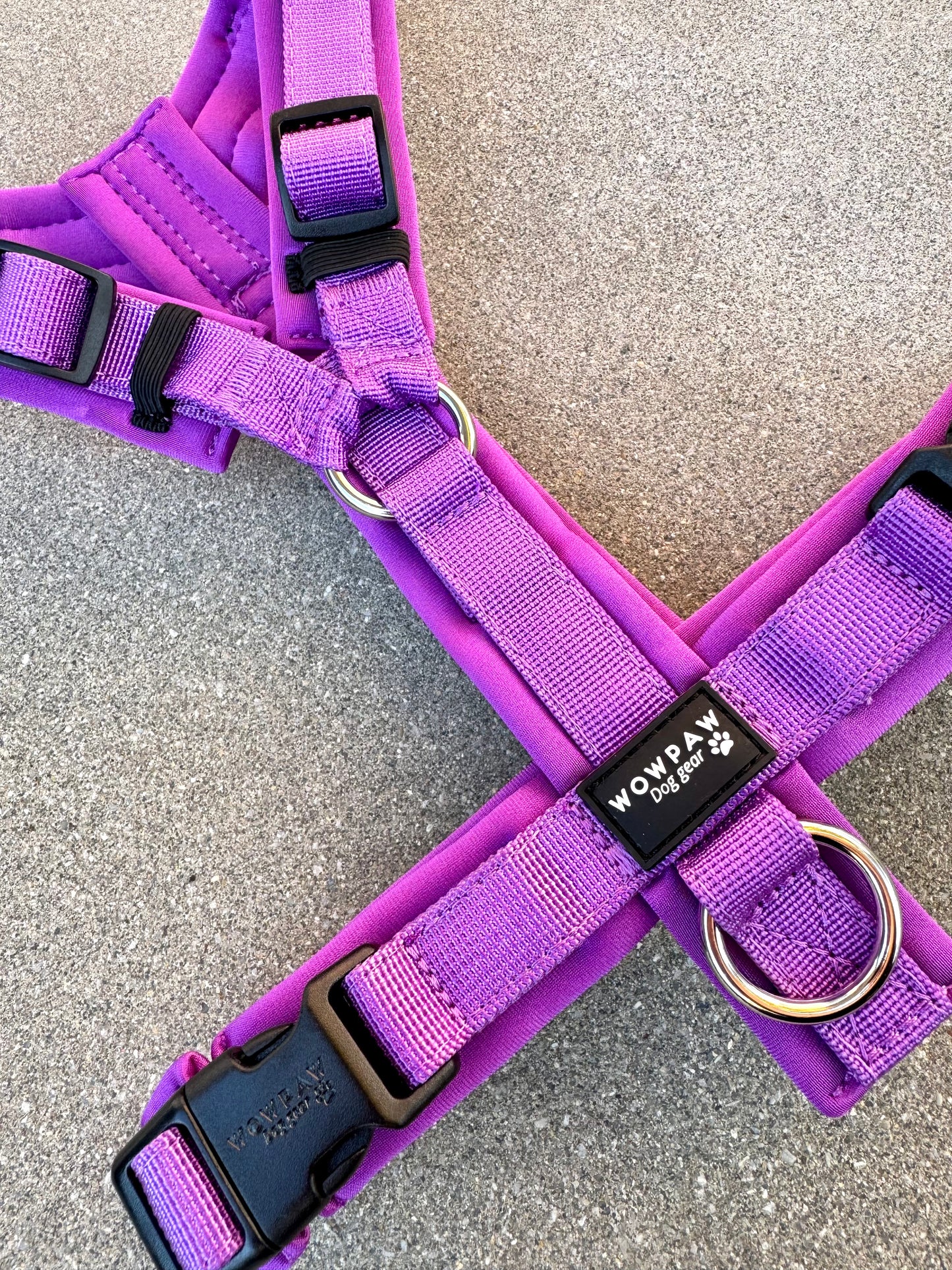 Hochwertiges Hundegeschirr FLOW Dunkellila Edition