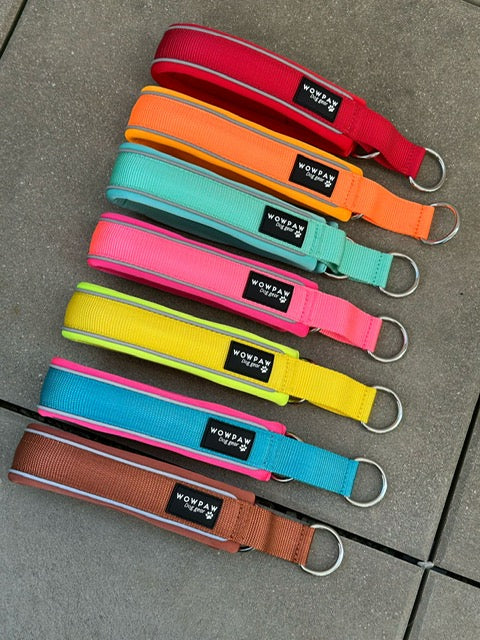 Collare per cani tattico di alta qualità 2,5 cm arancione neon taglia XS
