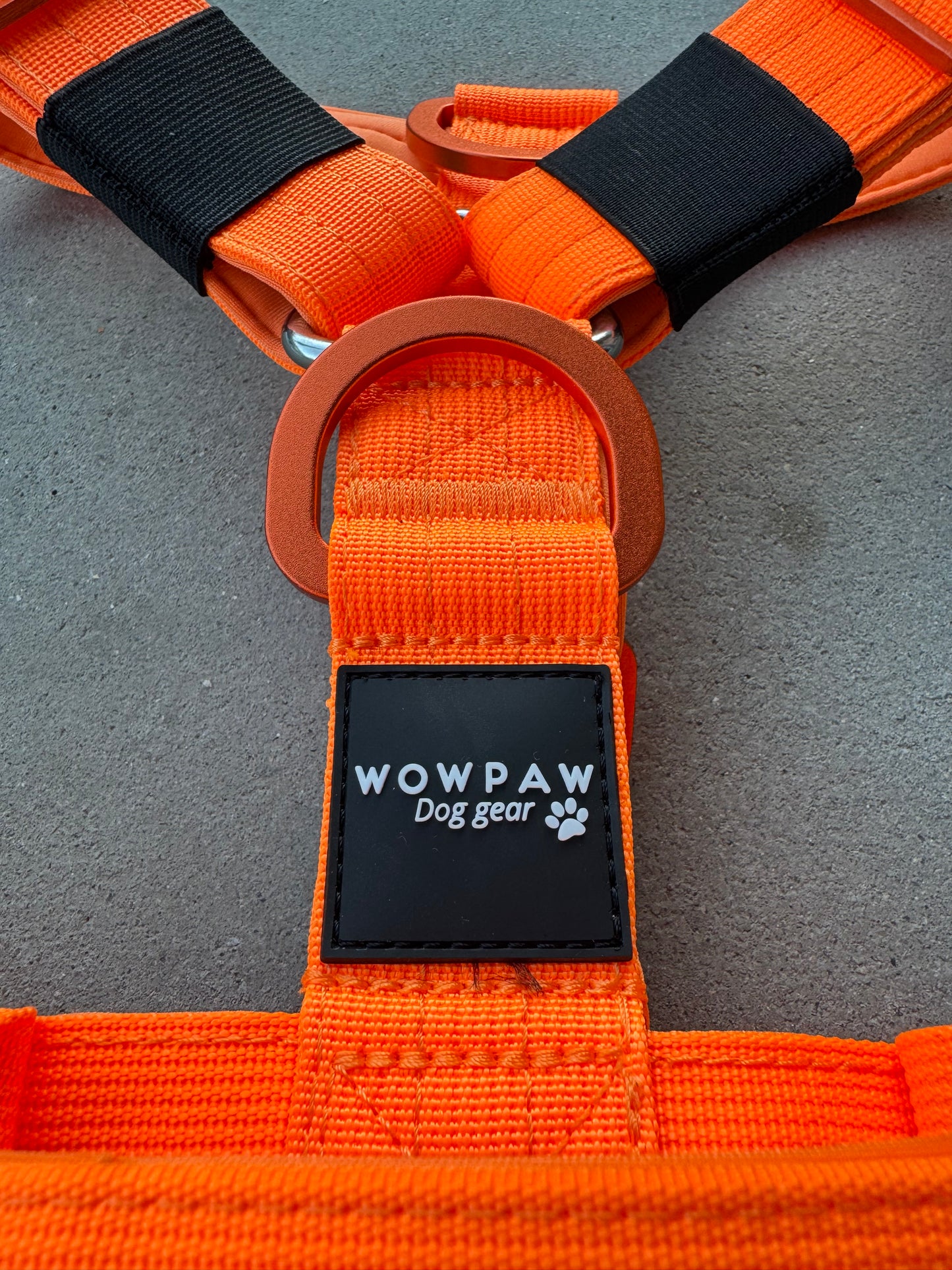 Wysokiej jakości szelki dla psa, rozmiar L, edycja neonowo pomarańczowa